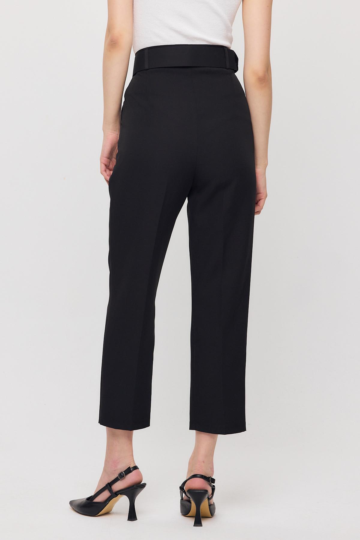 4004 Kemerli Pantolon Siyah - 5