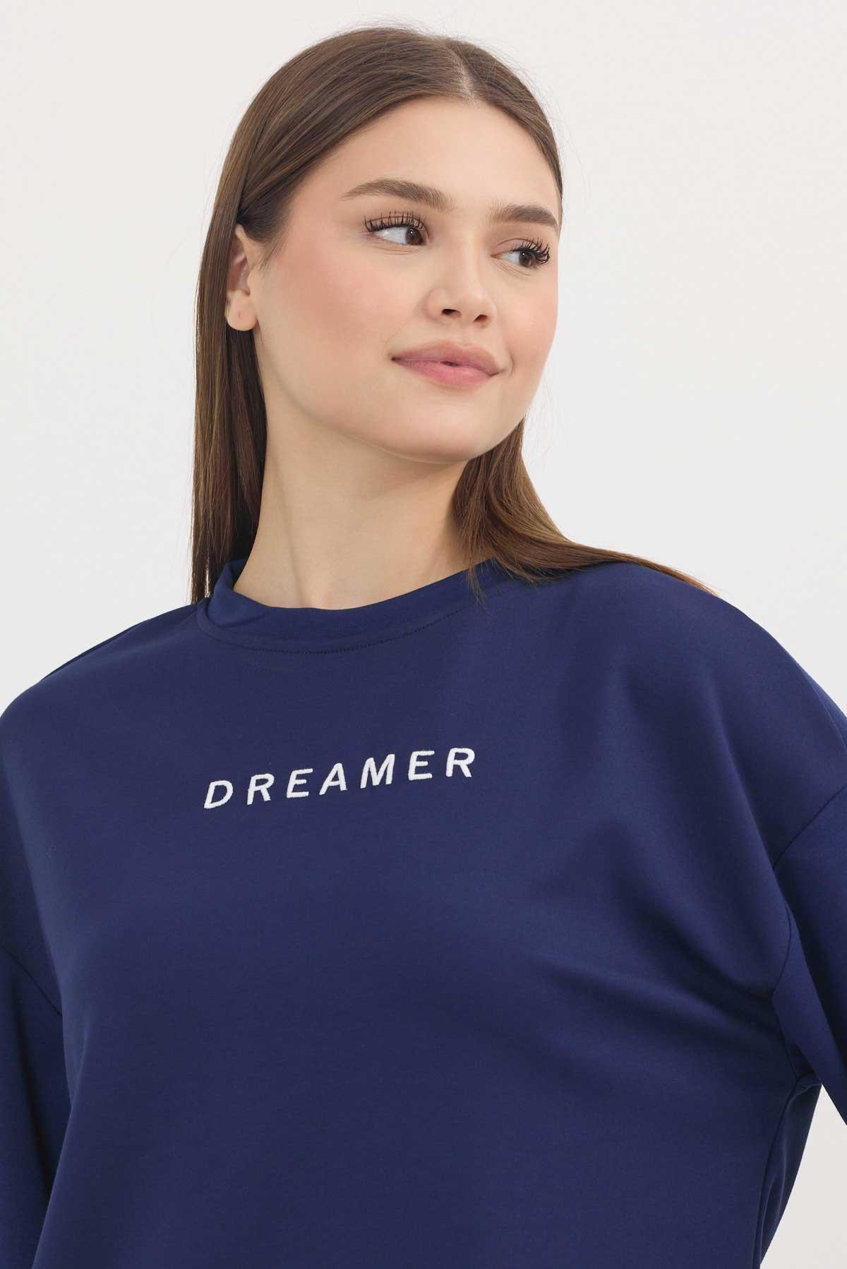 4004 Dreamer Nakış Detay Sweat Laci - 4