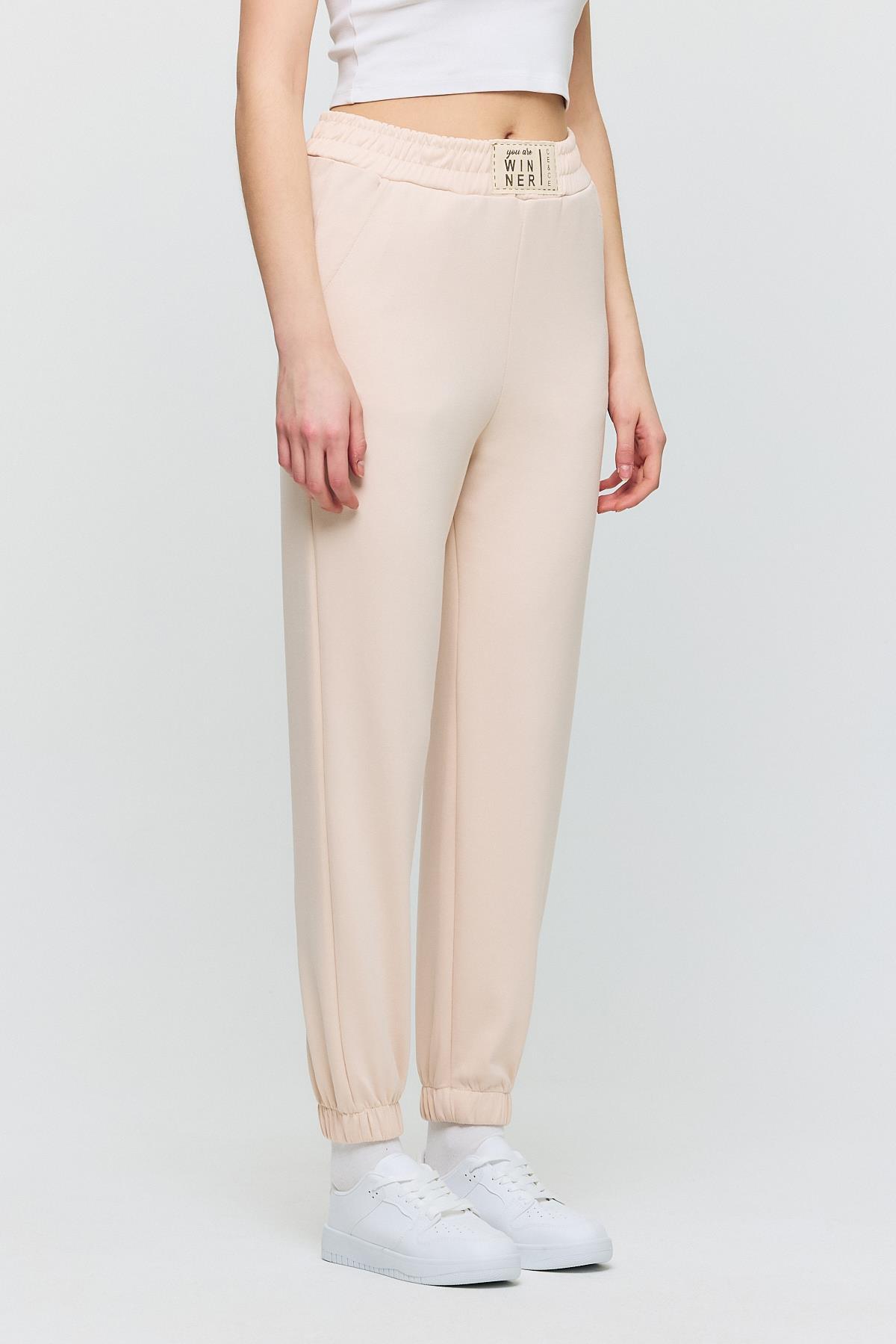 4011 Ön Aksesuar Detay Eşofman Taş - RAYS