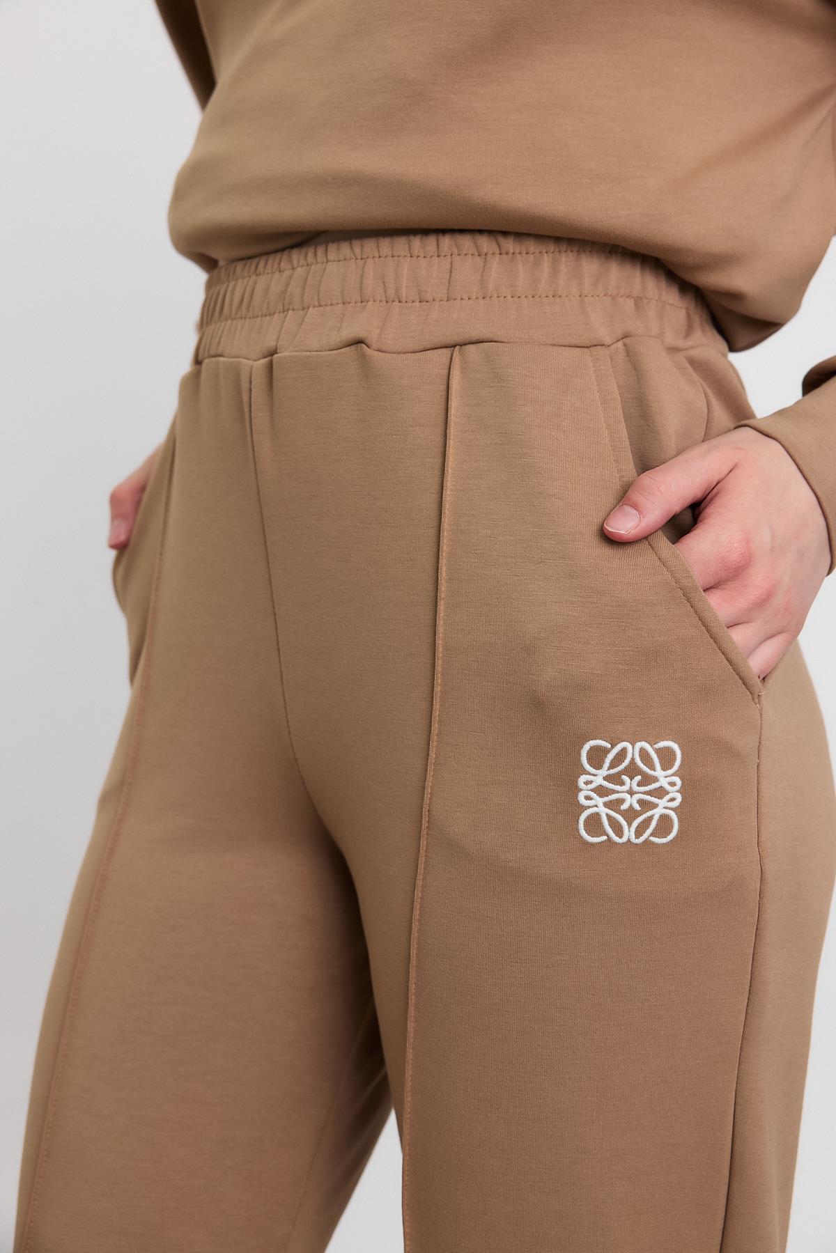 Camel Nakış Detay Oysho Pantolon Takım 4013 - 4