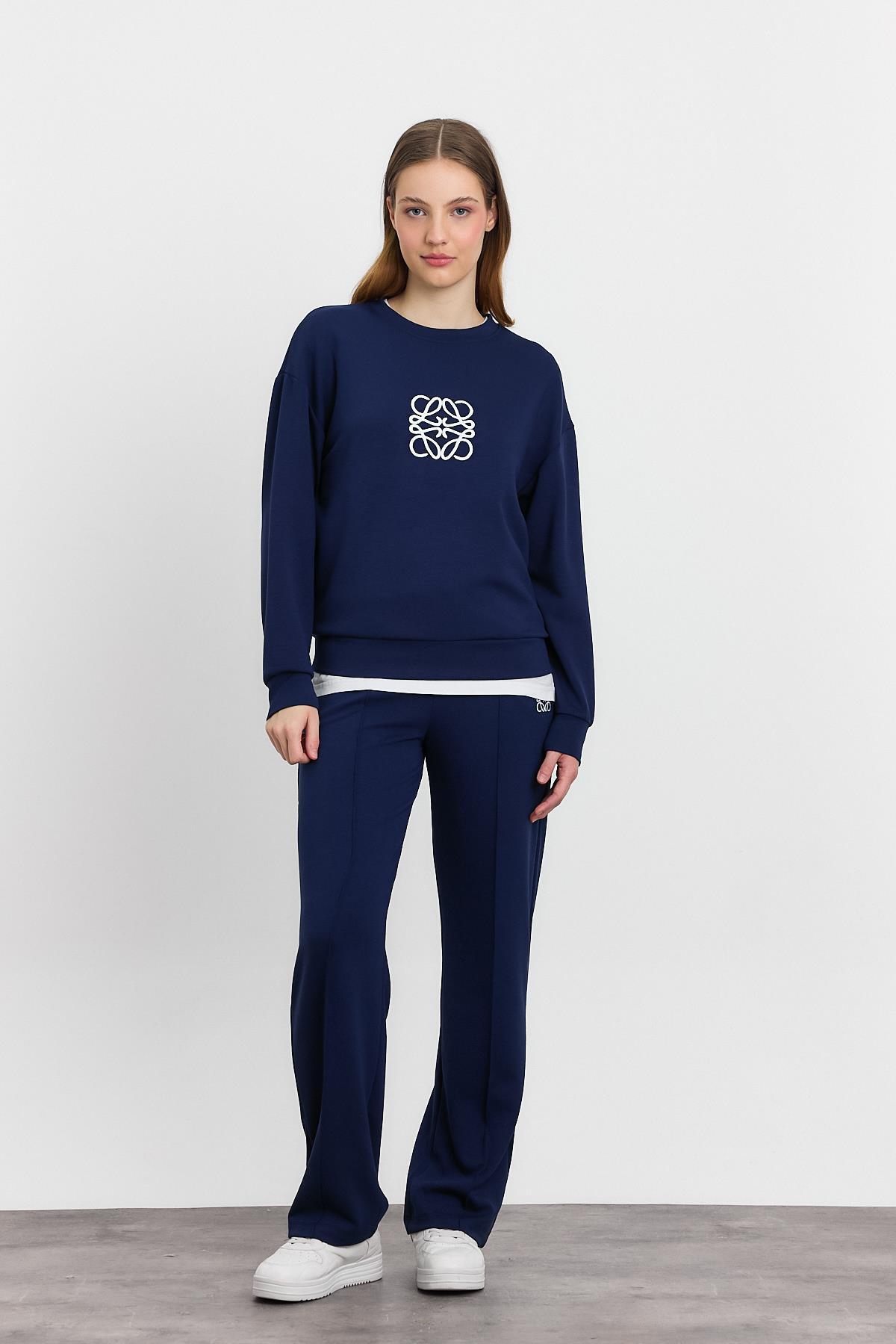 4013 Nakış Detay Pantolon Takım Laci - RAYS