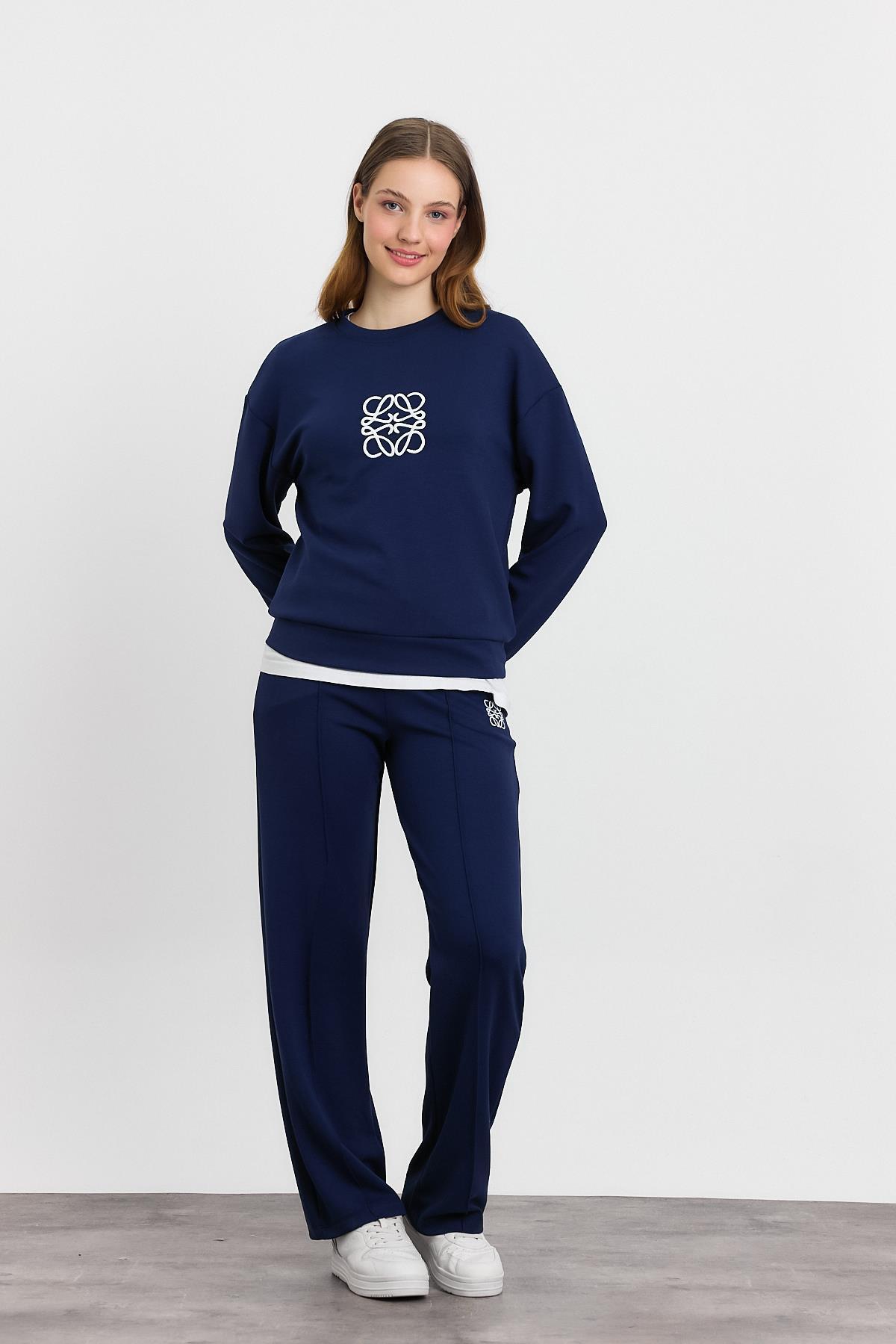 Laci Nakış Detay Pantolon Takım 4013 - 2