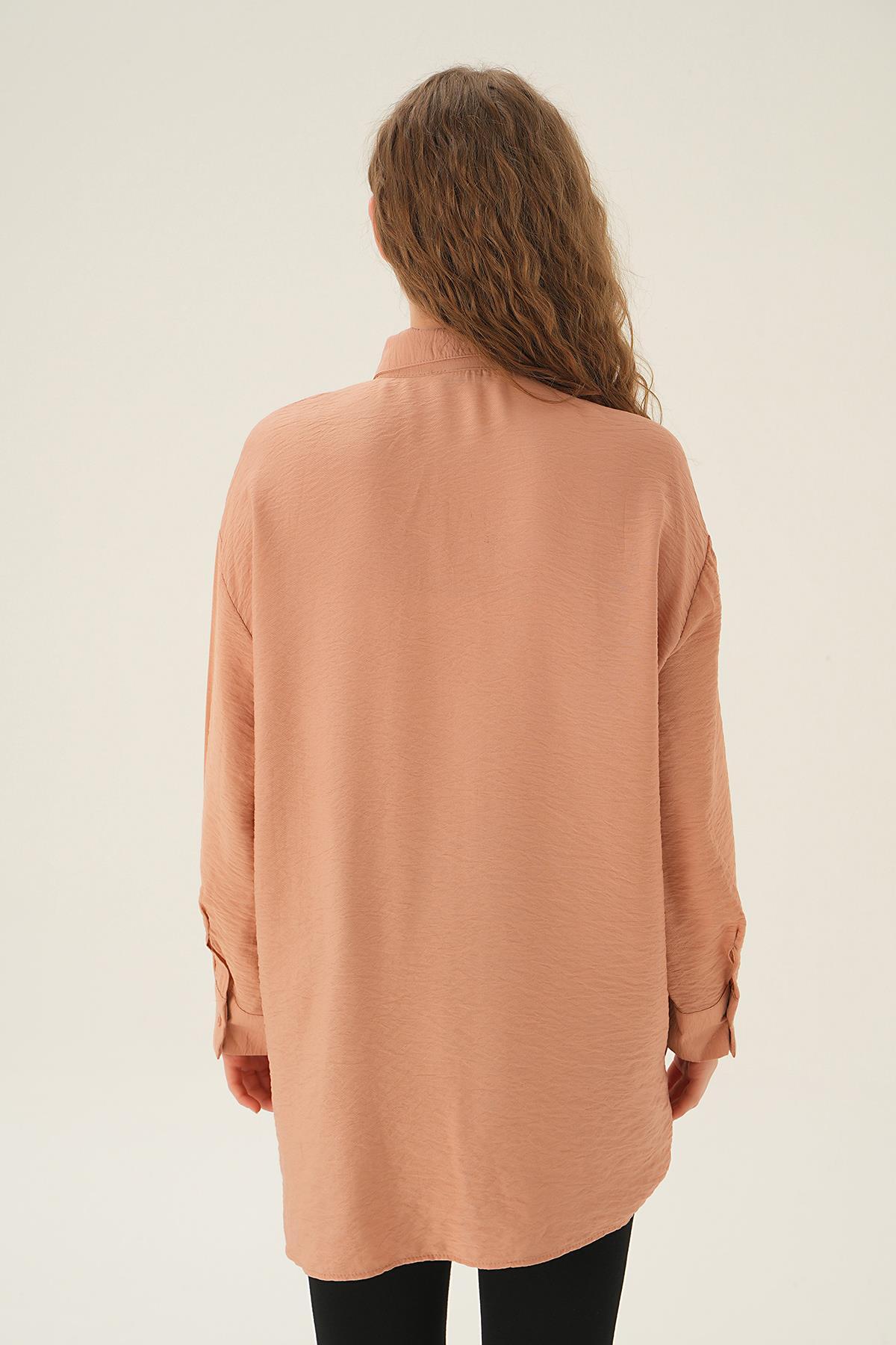 4018 Cep Zincir Detay Gömlek Bisküvi - 4