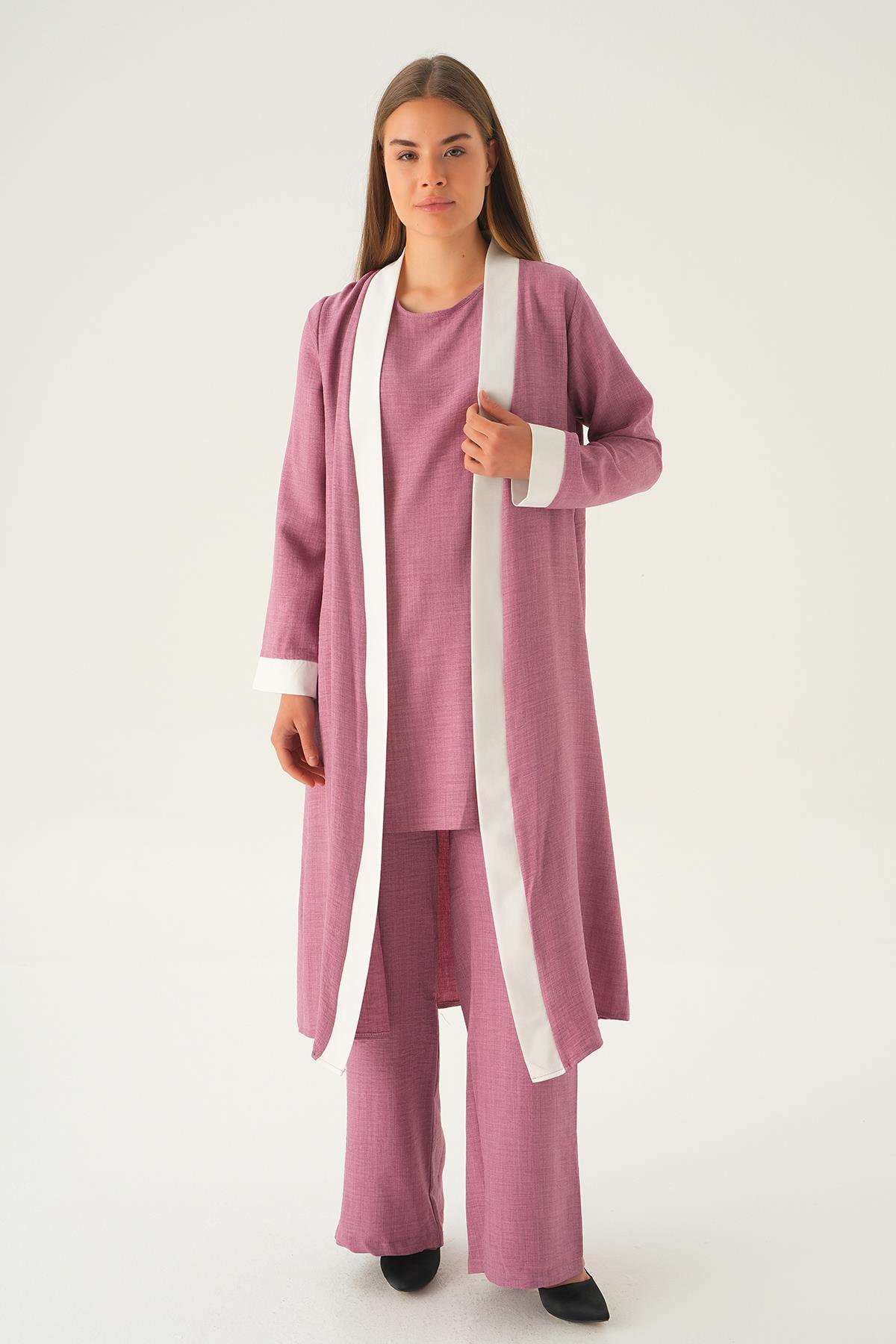 Gül 3'lü Kimono Takım 4018A - 2