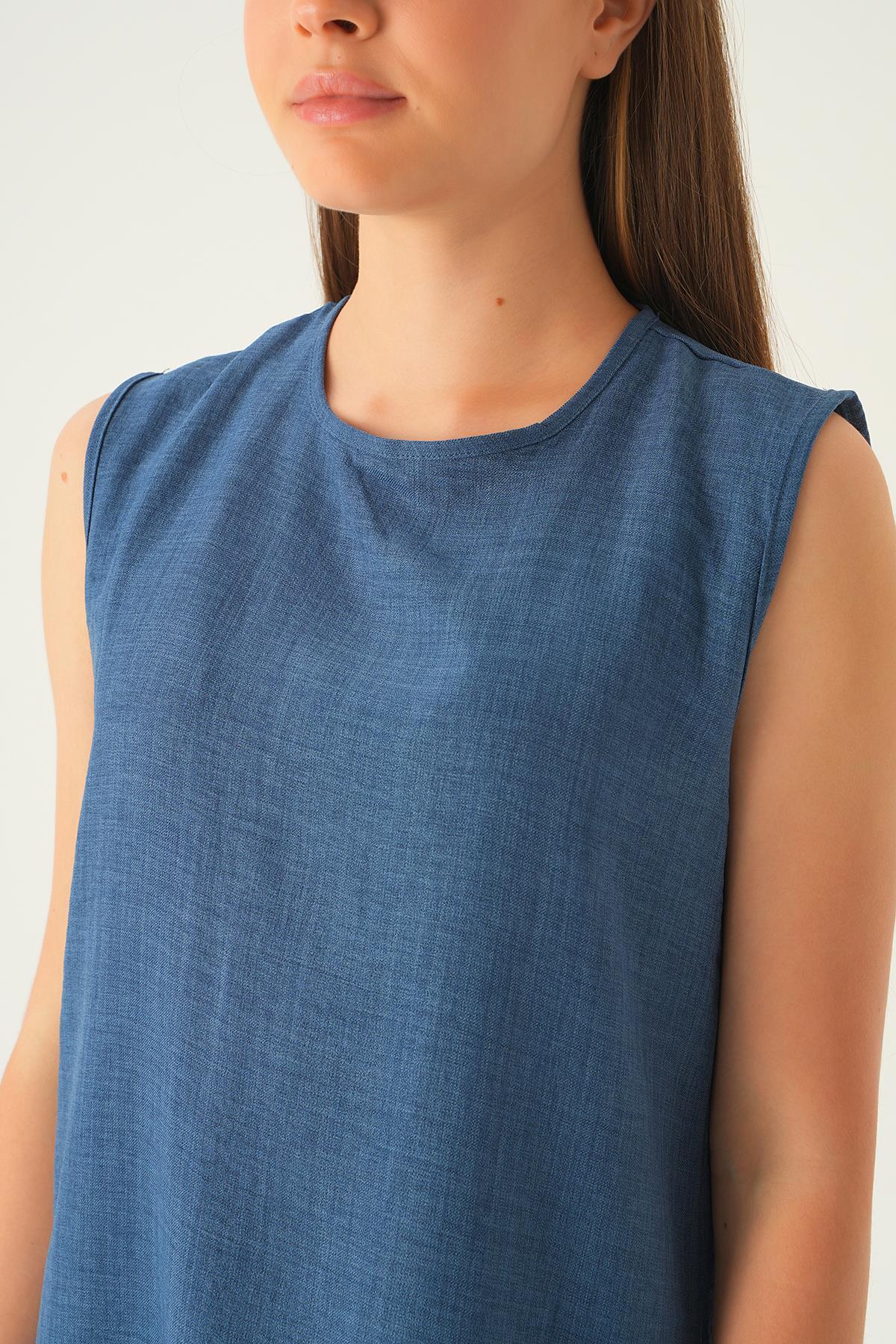 İndigo 3'lü Kimono Takım 4018A - 6