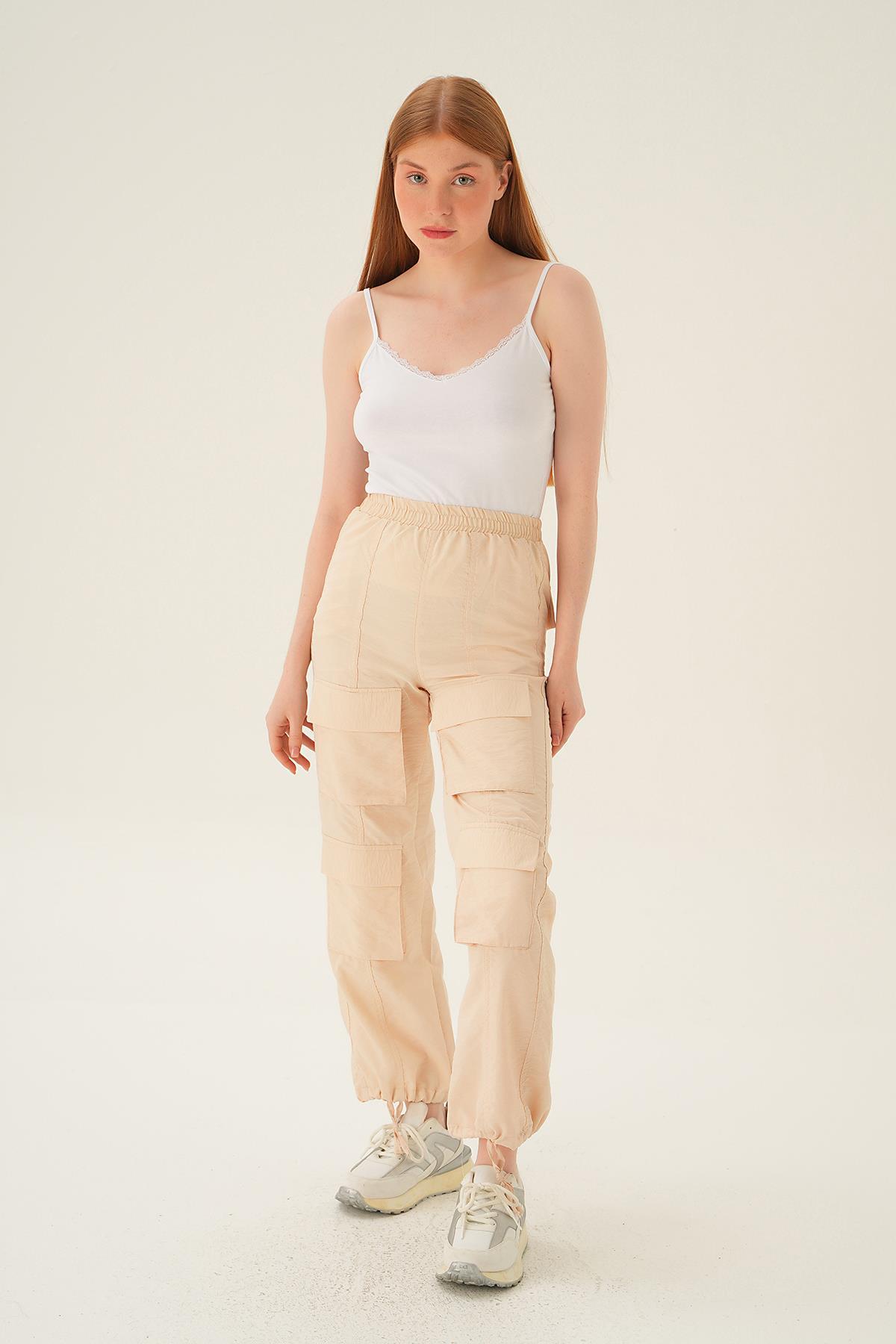 Taş Cep Detay Paraşüt Pantolon 4024A - 5