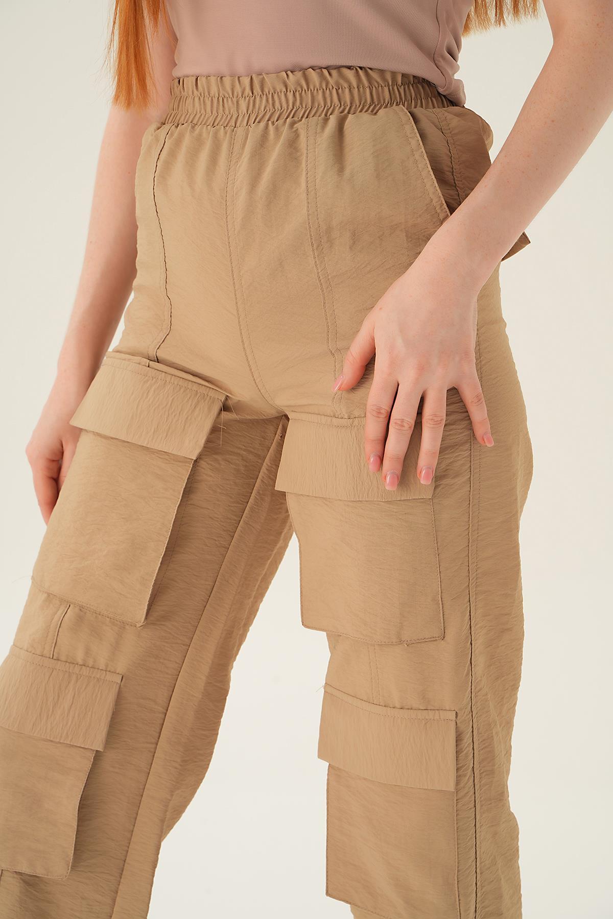 Vizon Cep Detay Paraşüt Pantolon 4024A - 4