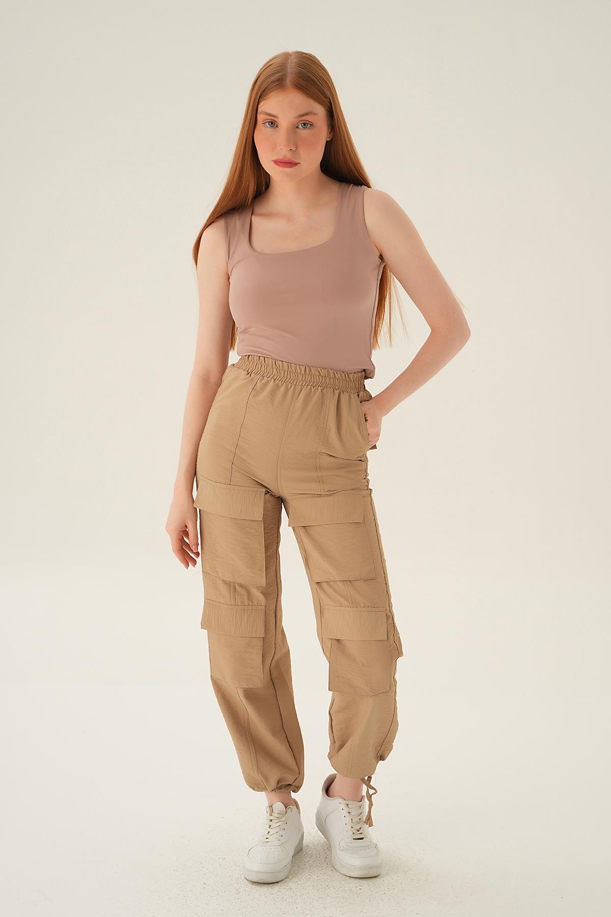 Vizon Cep Detay Paraşüt Pantolon 4024A - 5