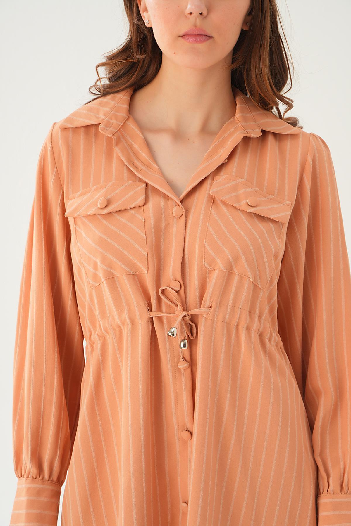 Camel Cep Detay Pantolon Takım 4045A - 5