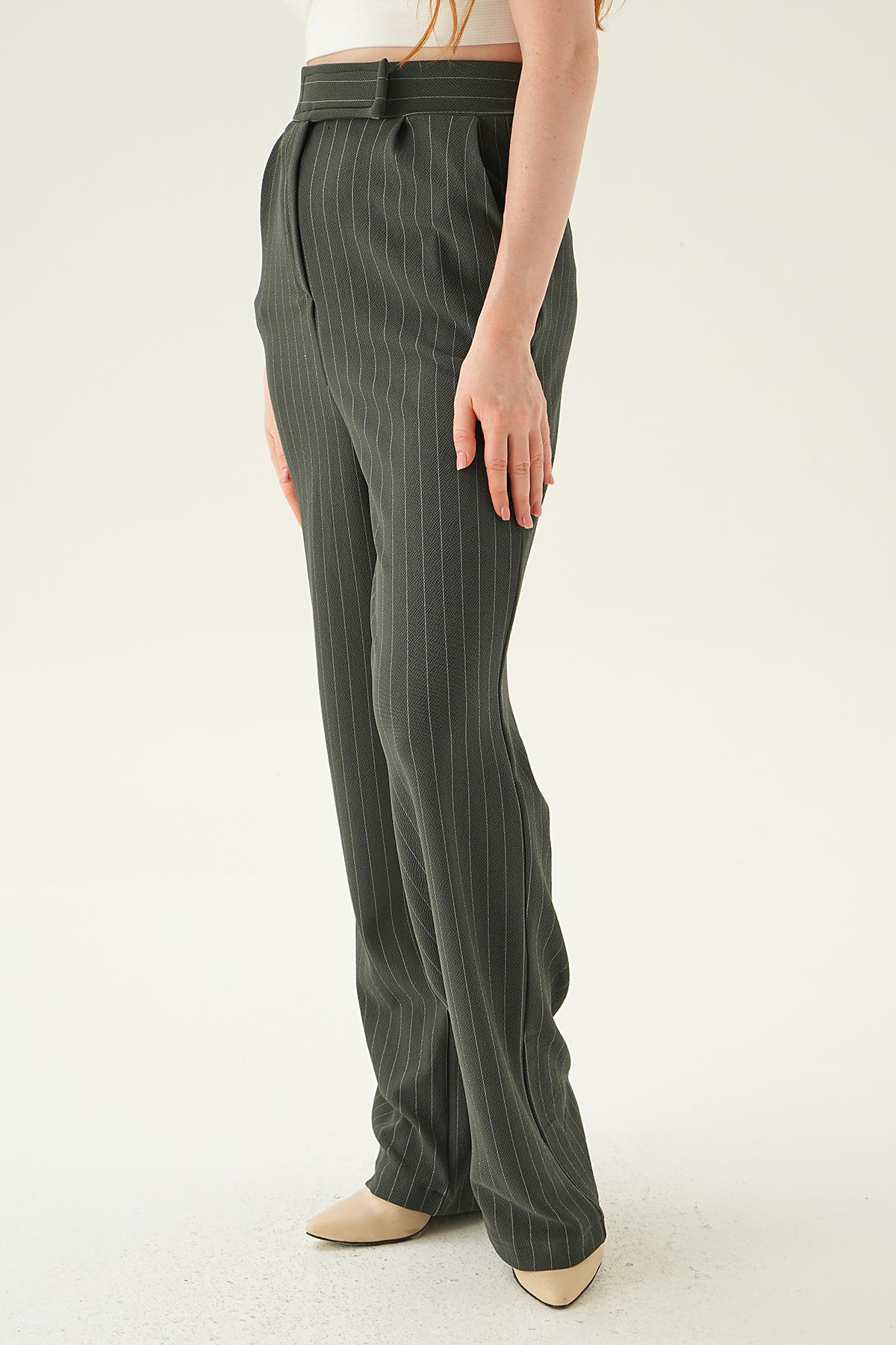 4054A Cepli Palazzo Pantolon Füme - 4