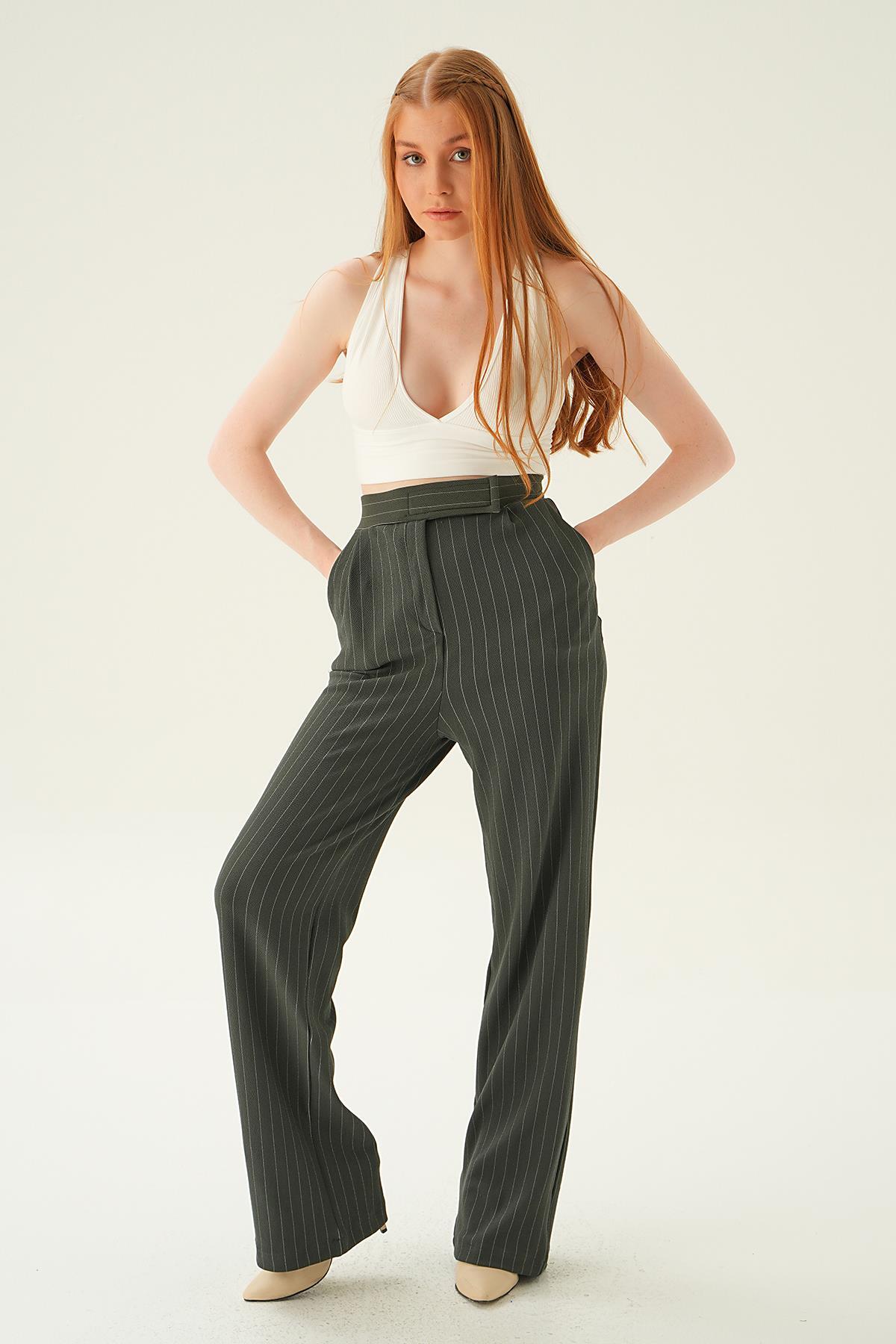 Füme Cepli Palazzo Pantolon 4054A 