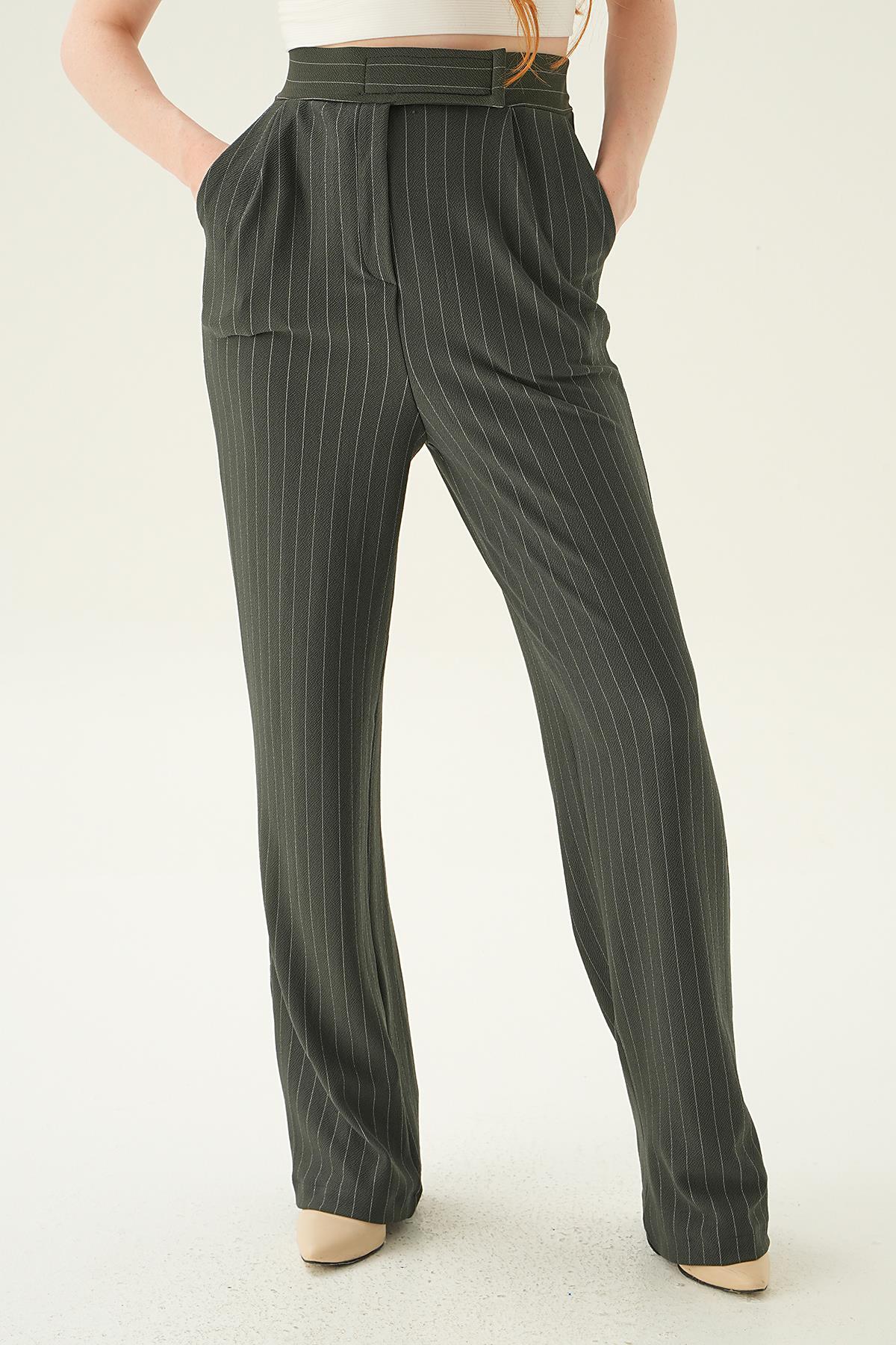 Füme Cepli Palazzo Pantolon 4054A - 2