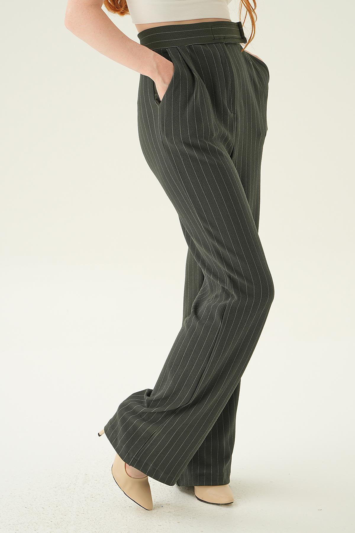 Füme Cepli Palazzo Pantolon 4054A - 3