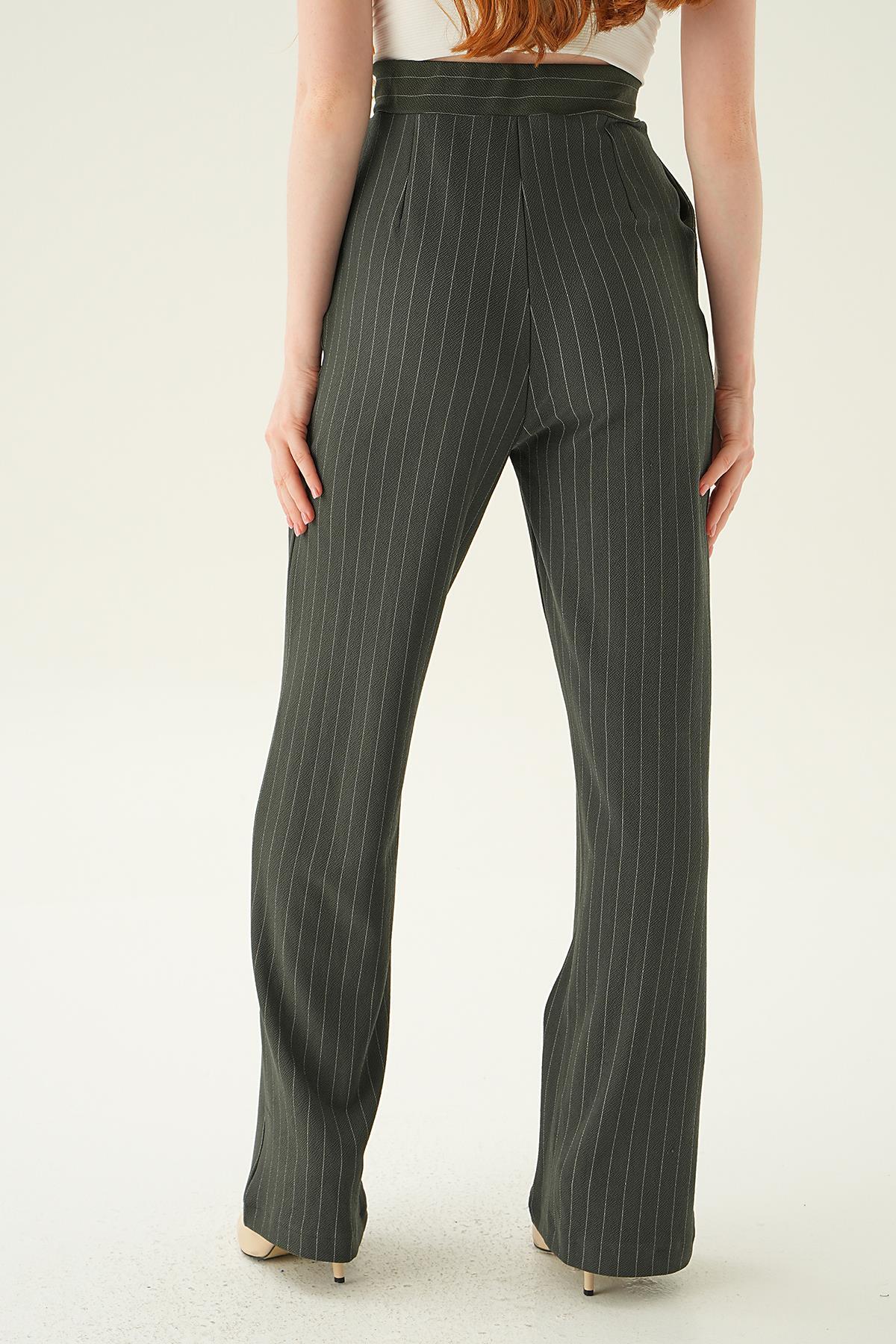 Füme Cepli Palazzo Pantolon 4054A - 5