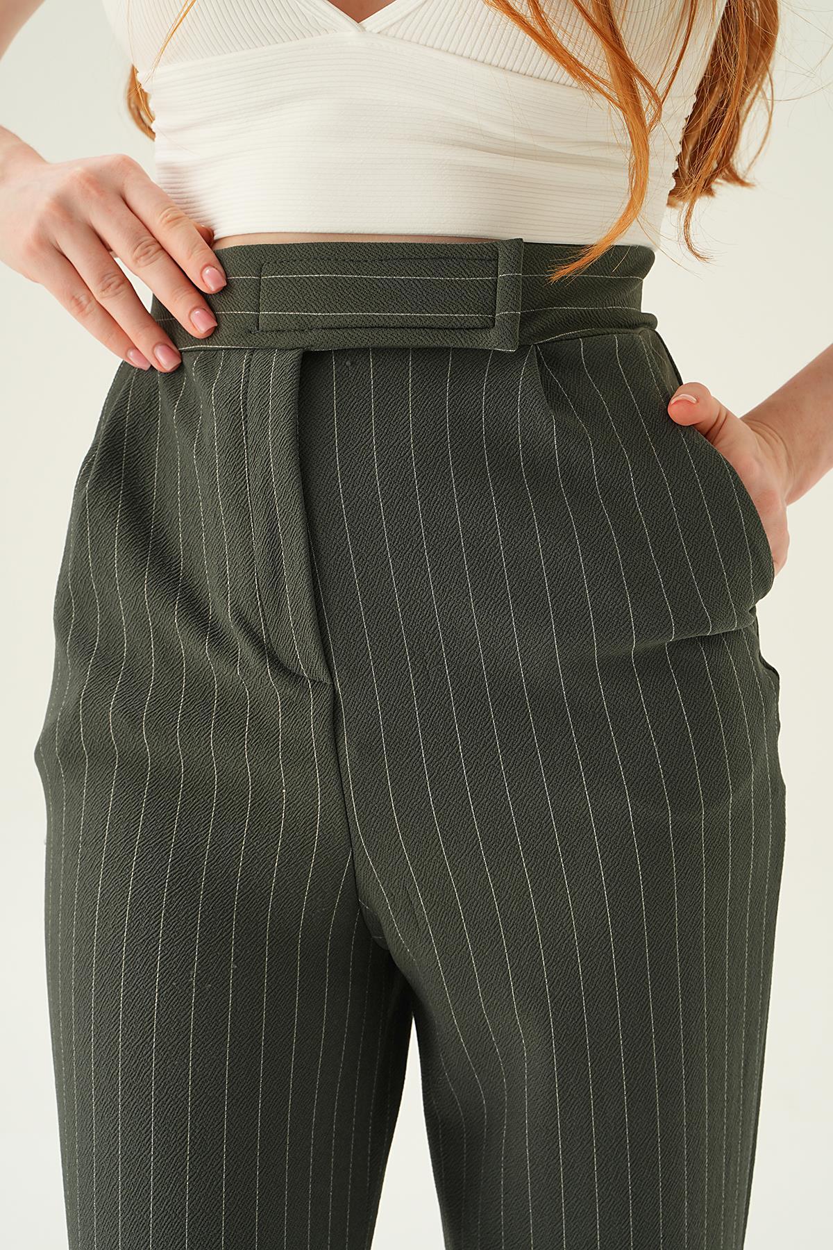 Füme Cepli Palazzo Pantolon 4054A - 6