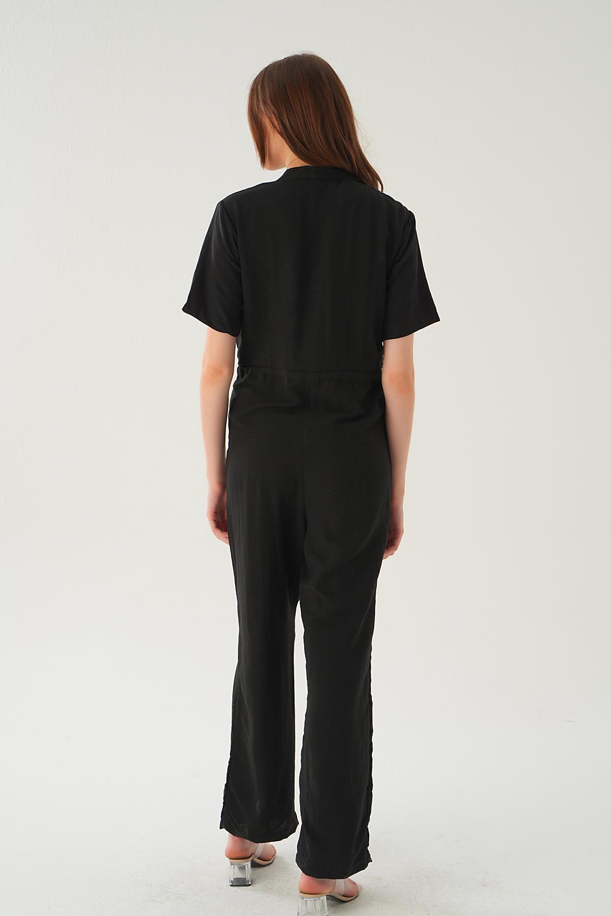 Siyah Kendinden Kemerli Tulum 4057 - 5