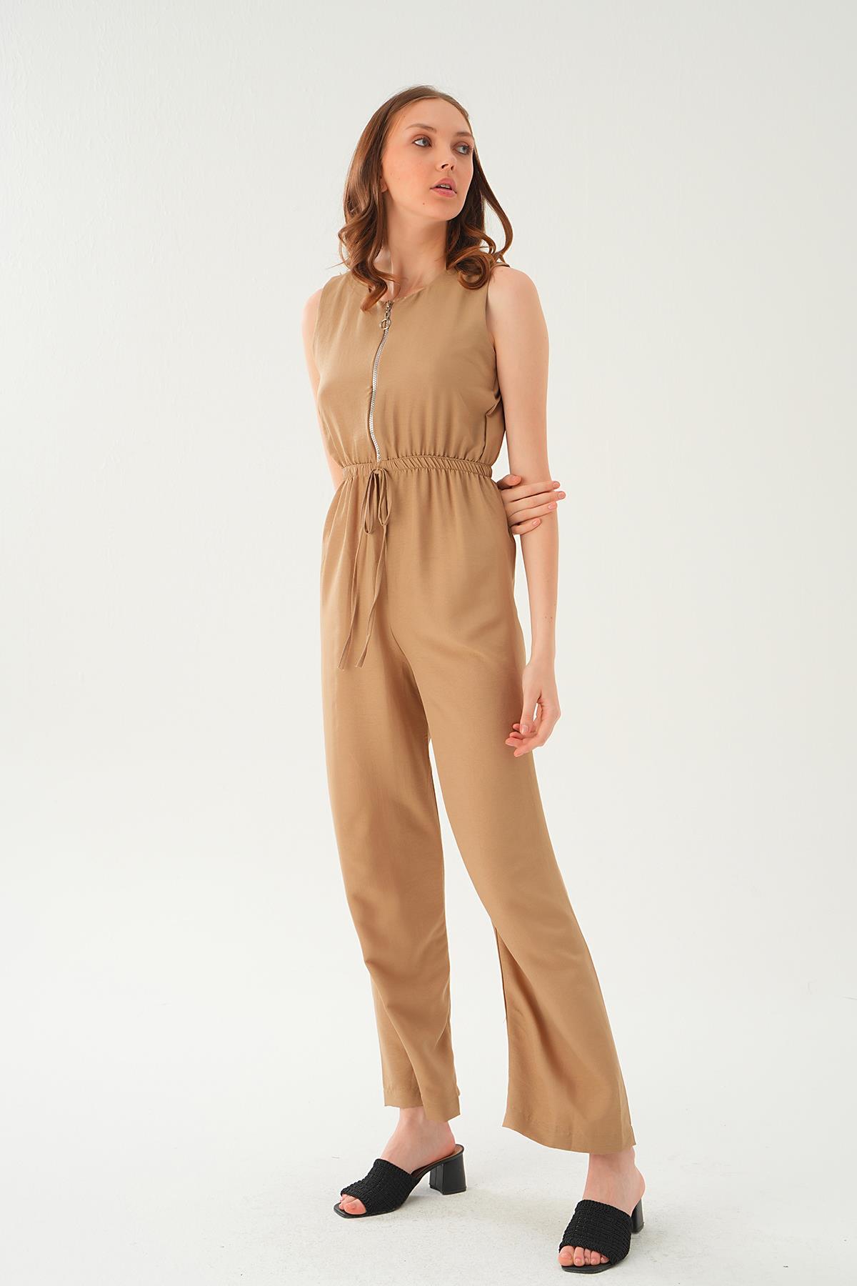 Vizon Fermuar Detay Kemerli Tulum 4058 - 2