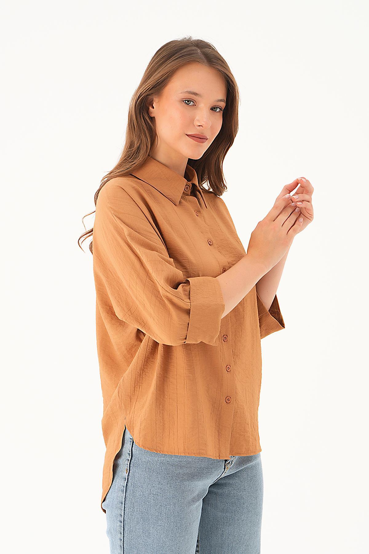 Bisküvi Fakir Kol Gömlek 4058A - 2