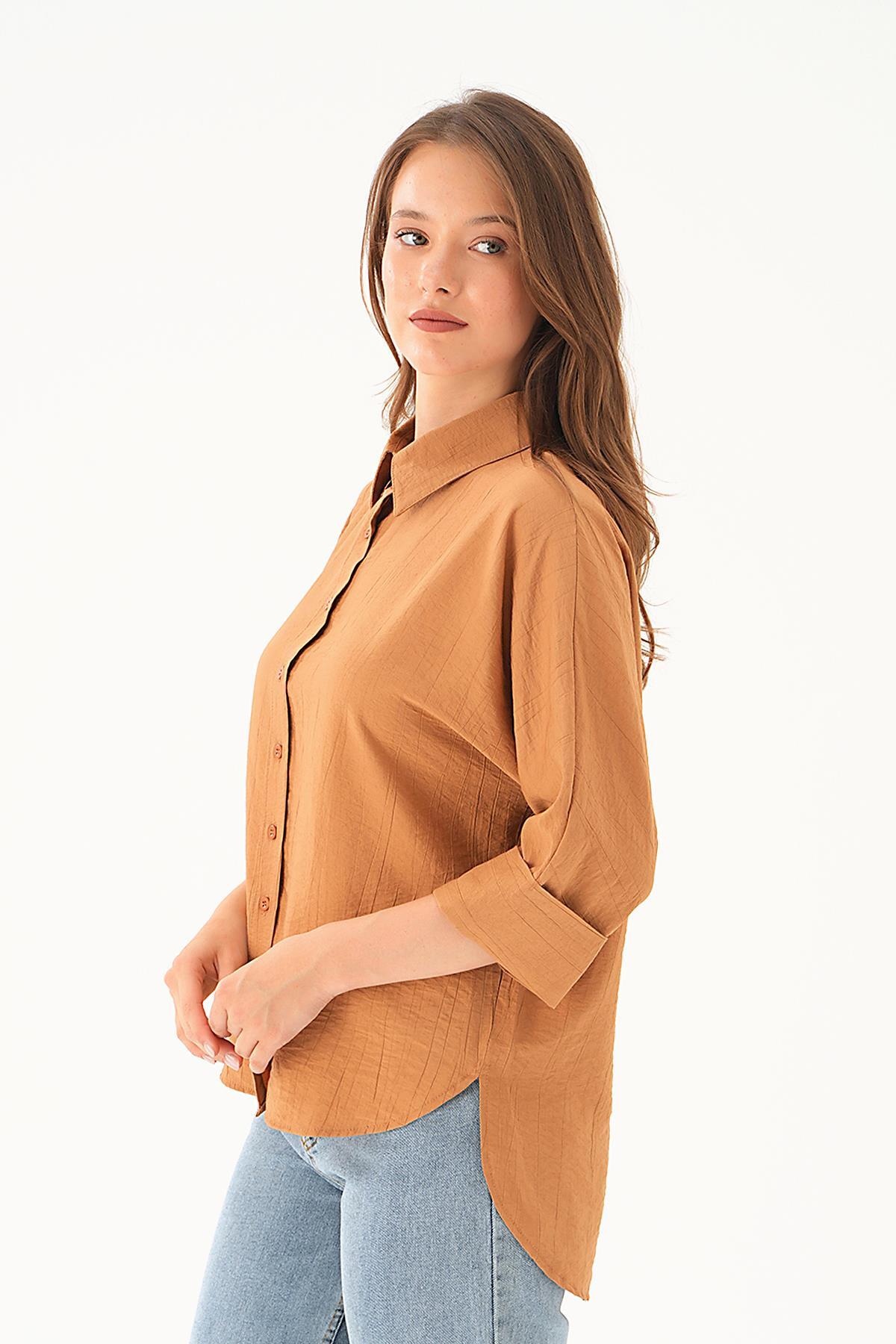 Bisküvi Fakir Kol Gömlek 4058A - 4