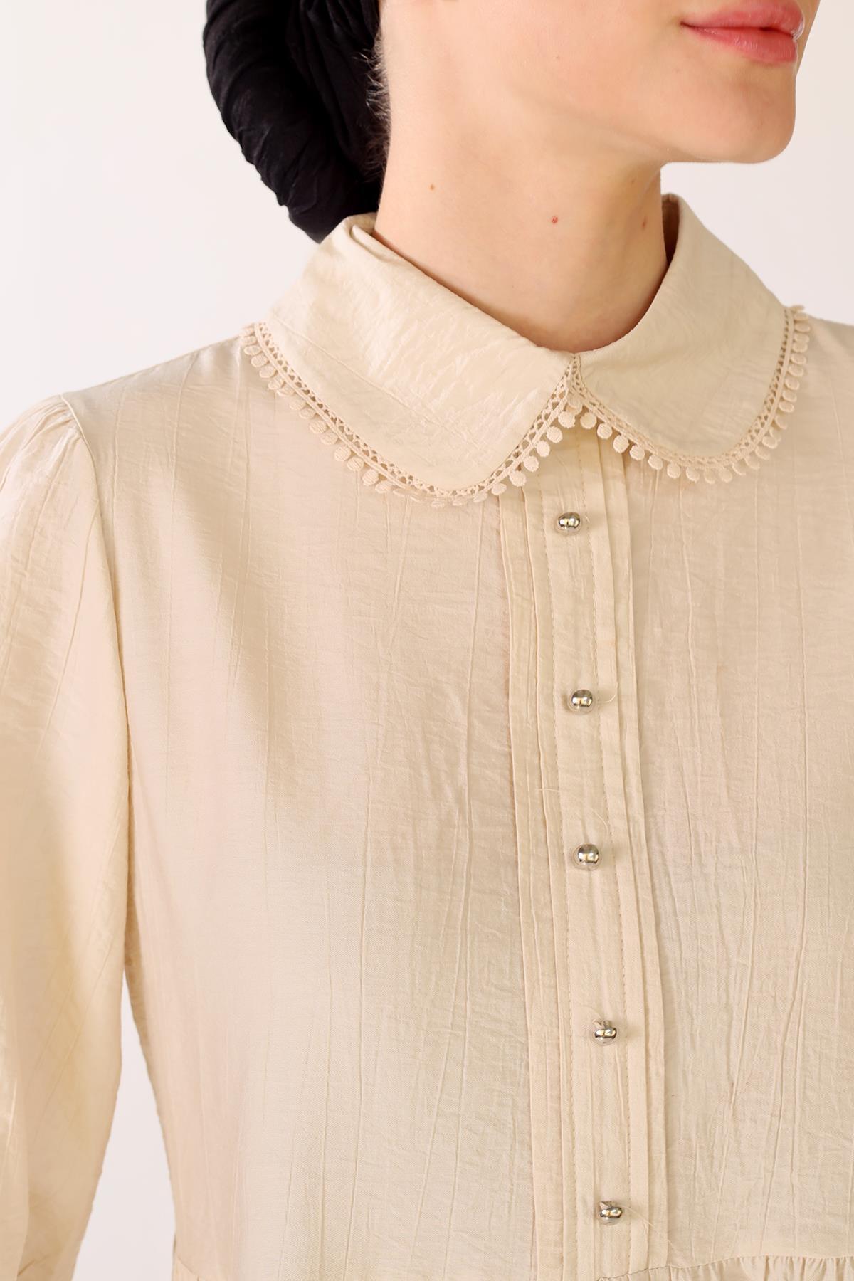 Bej Bebe Yaka Tunik 4069A - 4