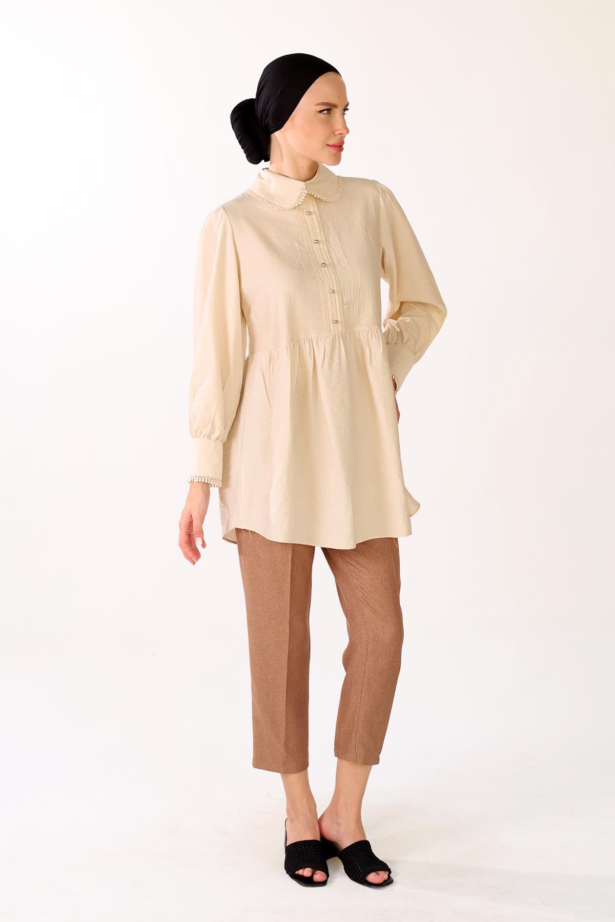 Bej Bebe Yaka Tunik 4069A - 8