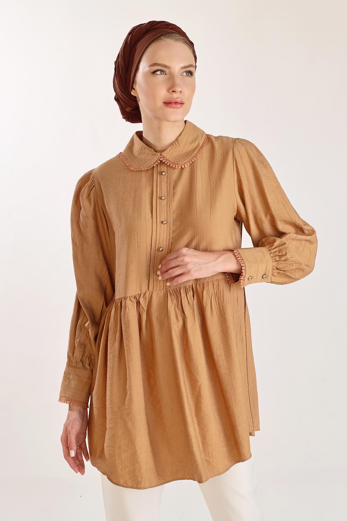 Bisküvi Bebe Yaka Tunik 4069A - 1