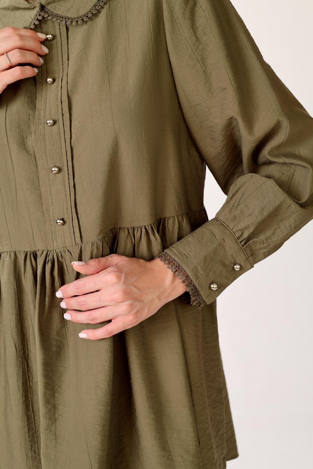 Haki Bebe Yaka Tunik 4069A - 5