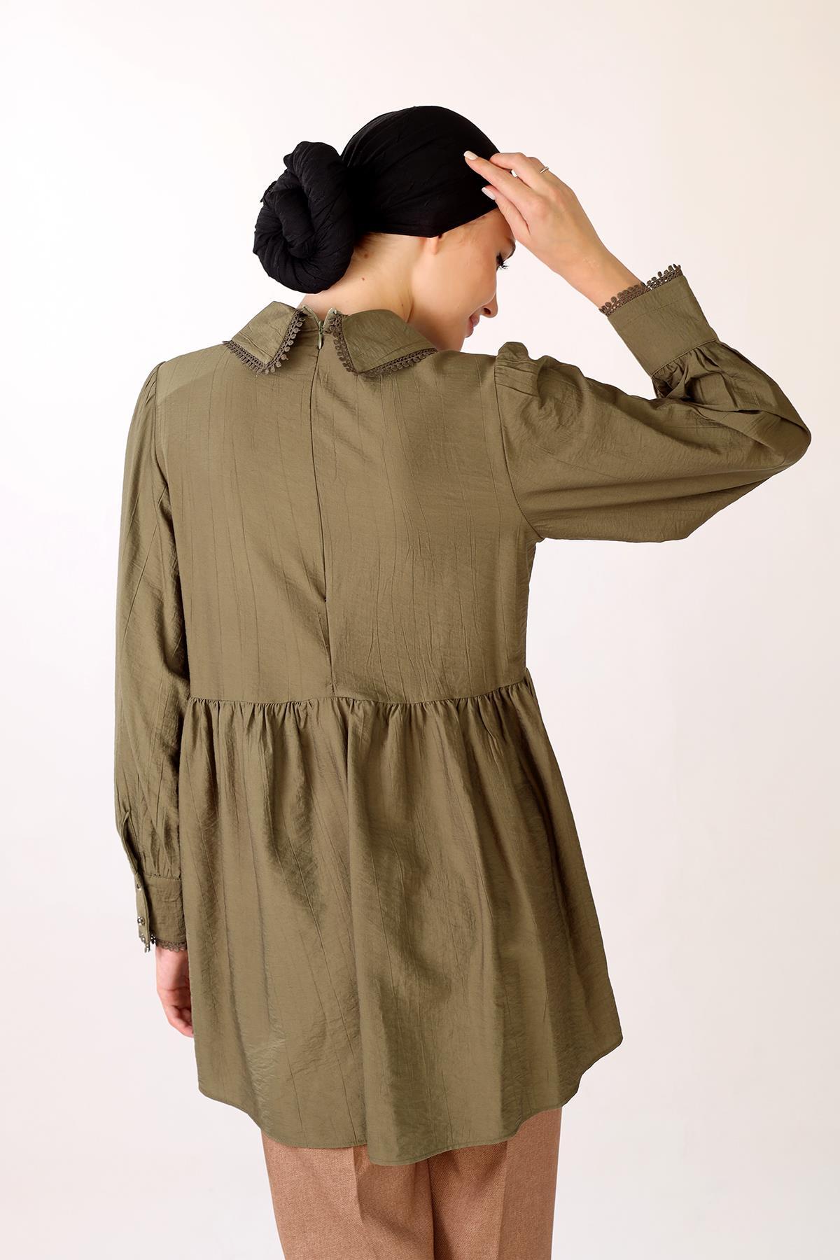 Haki Bebe Yaka Tunik 4069A - 6