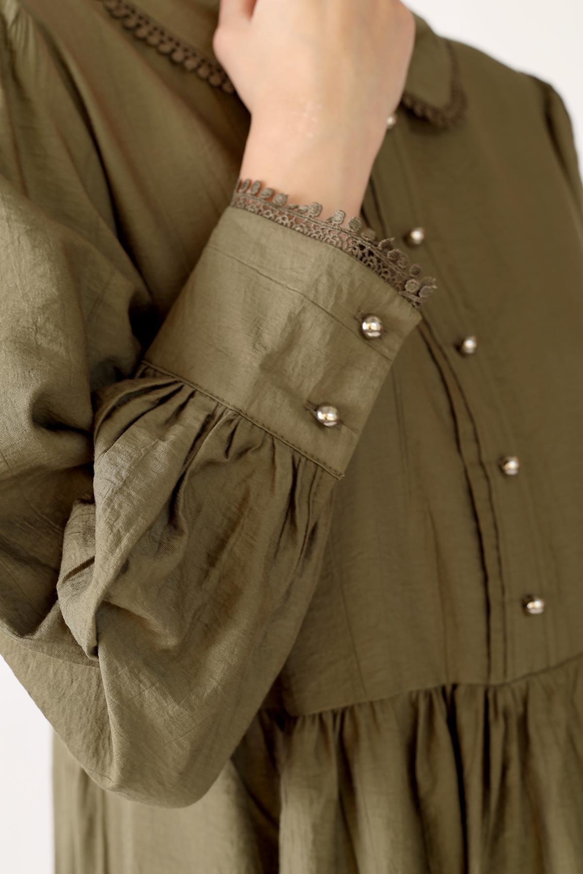 Haki Bebe Yaka Tunik 4069A - 8