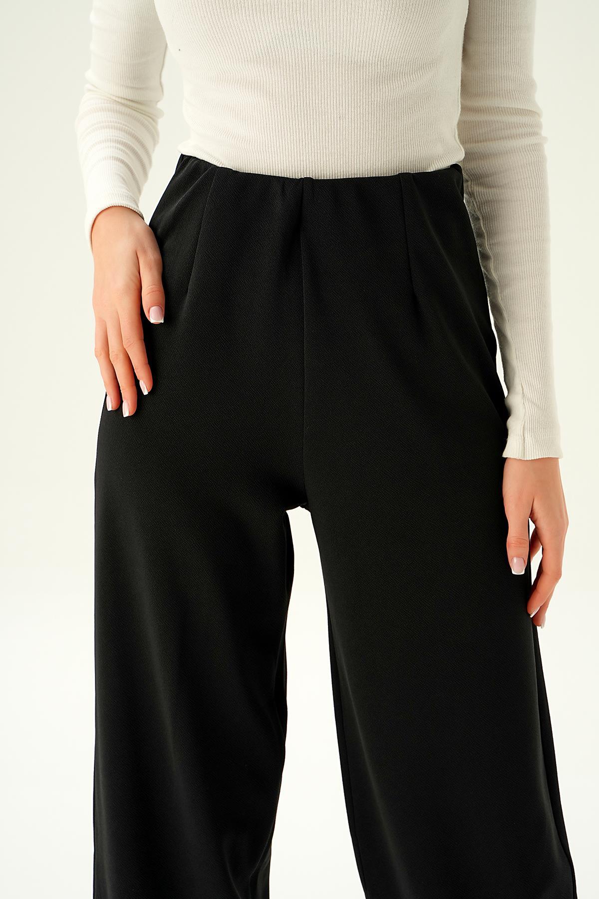 Siyah Ön Pens Detay Balon Pantolon 4071A - 5