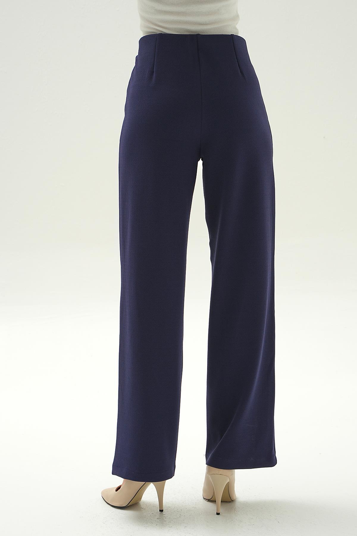 Laci Pens Detay Palazzo Pantolon 4073A - 3
