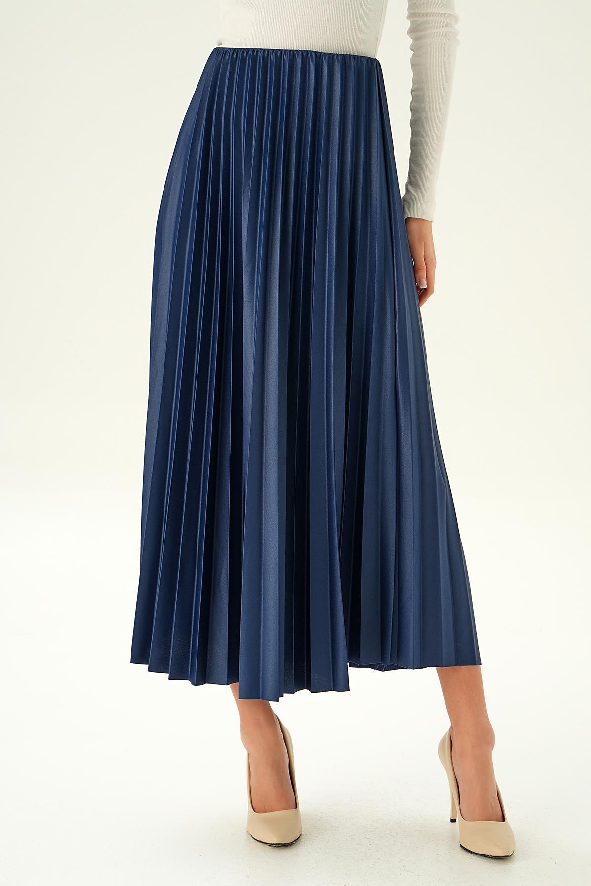 Laci Bel Lastik Pliseli Etek 4080 - 5