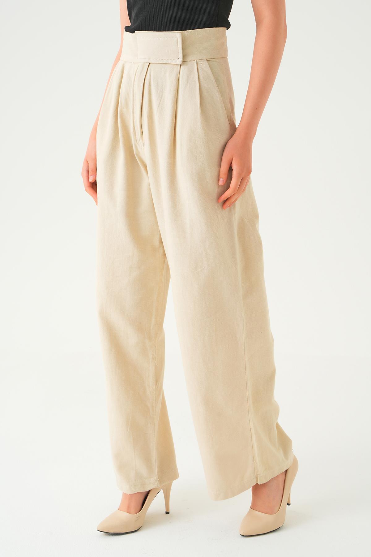 Taş Cırtlı Palazzo Pantolon 4096A - 5