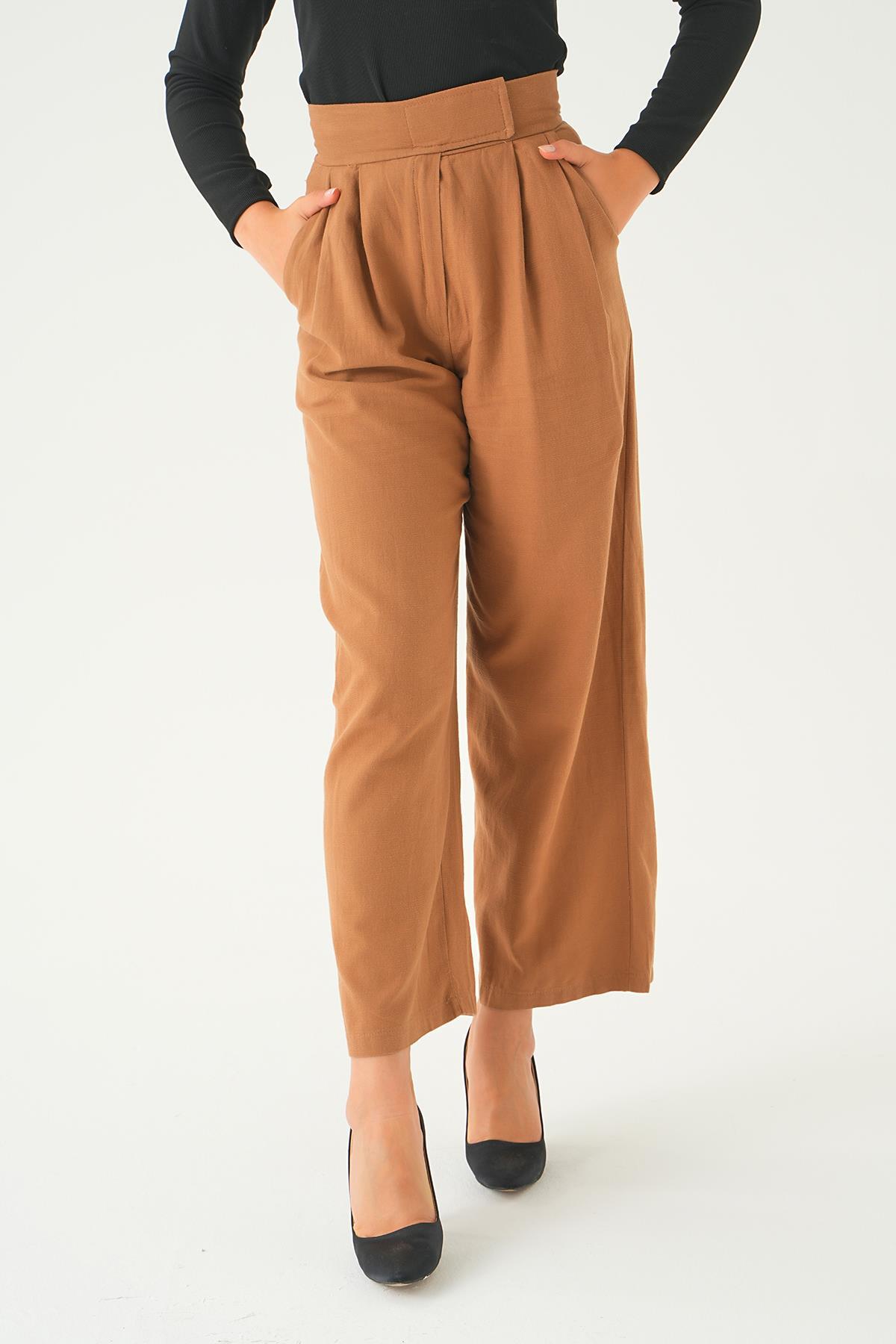 Vizon Cırtlı Palazzo Pantolon 4096A - 2