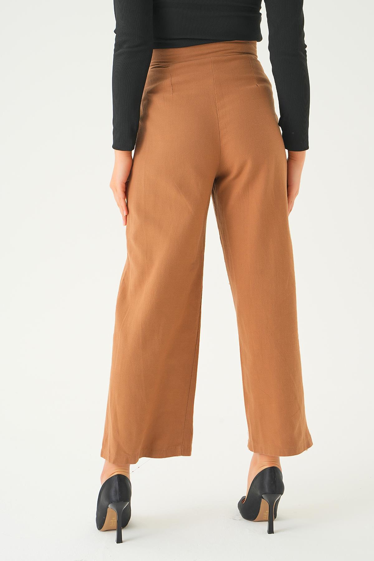 Vizon Cırtlı Palazzo Pantolon 4096A - 5