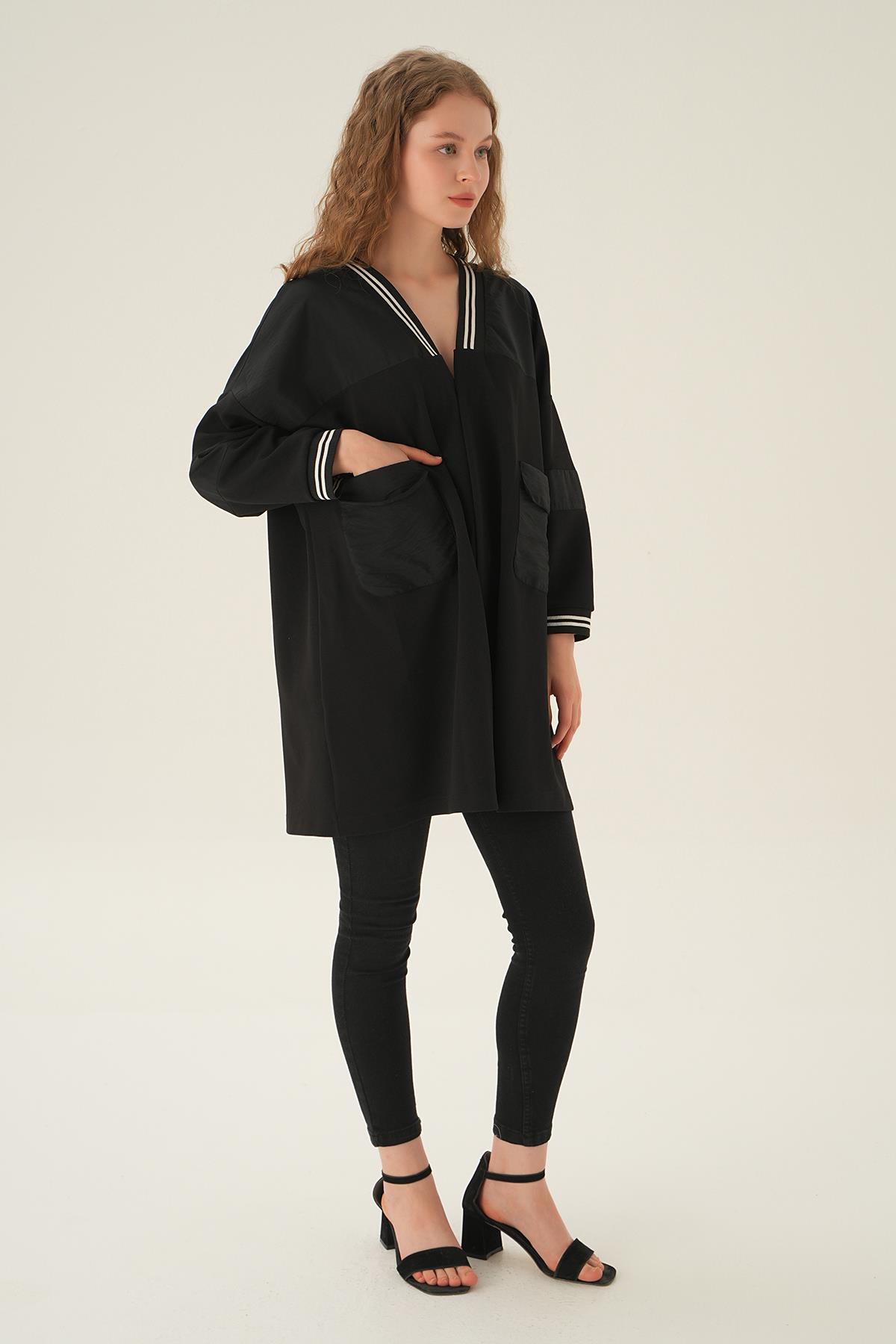 Siyah Kol Ribanalı Kap 4099A - 2