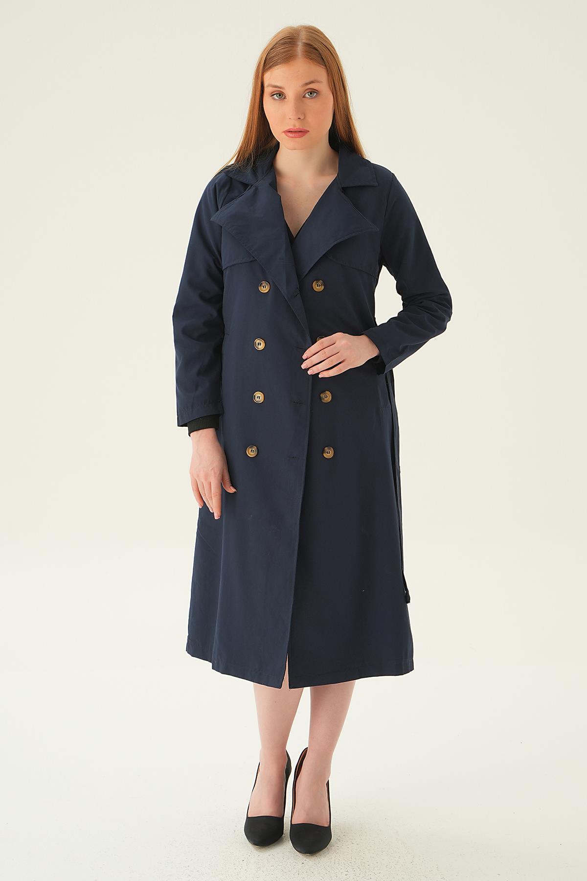 4104A Parçalı Trençkot Laci - 6