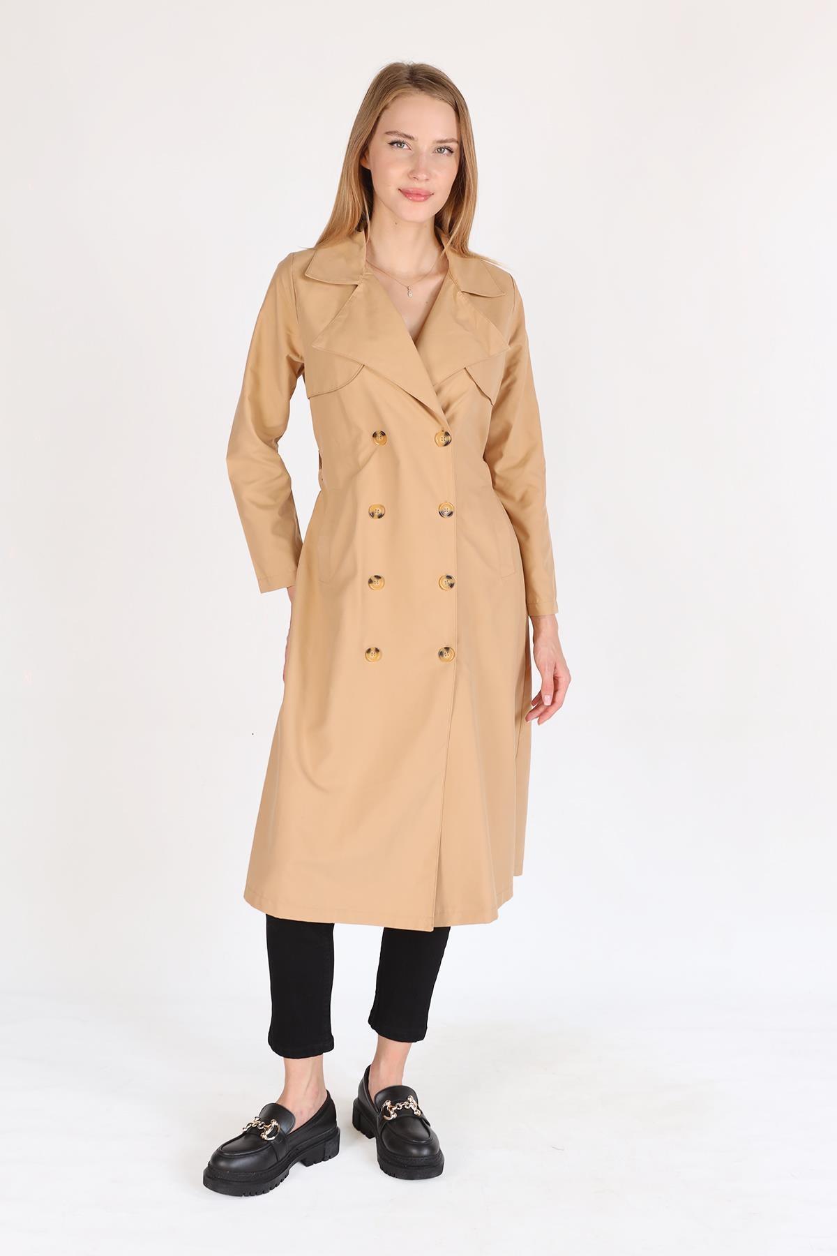 Vizon Parçalı Trençkot 4104A - 2