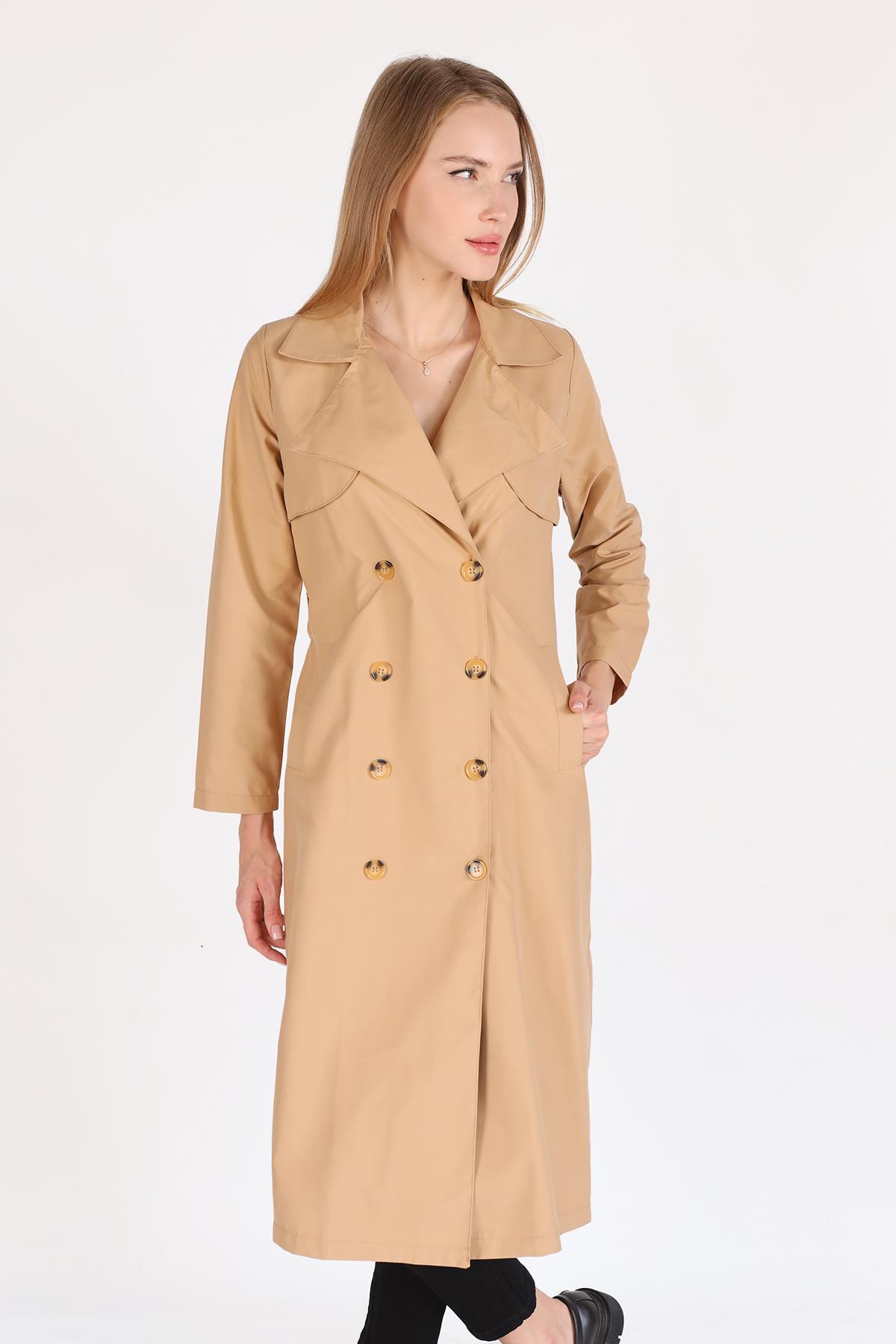 Vizon Parçalı Trençkot 4104A - 7