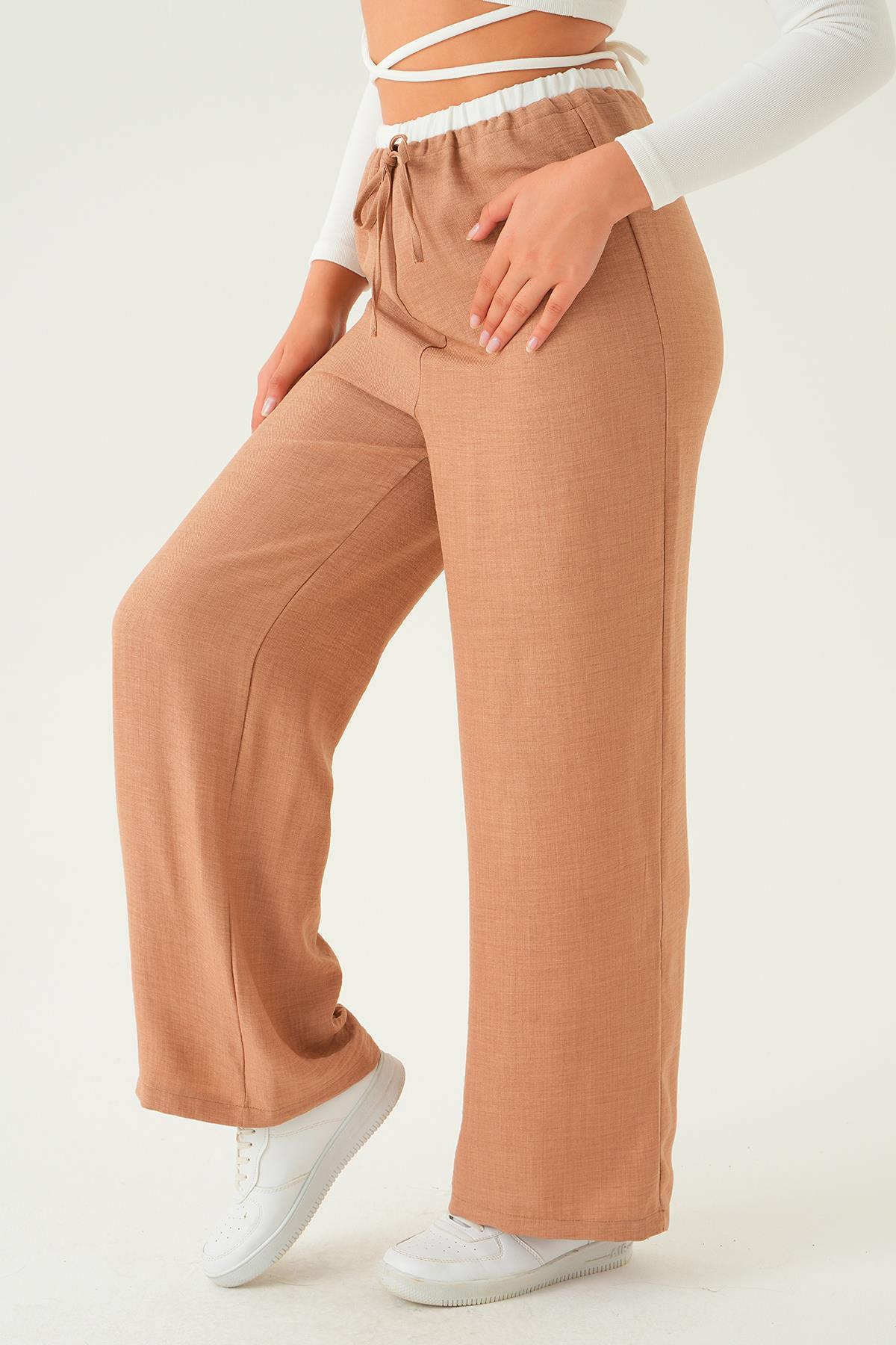 Vizon Bel Bağcık Detay Pantolon 4106A - 3