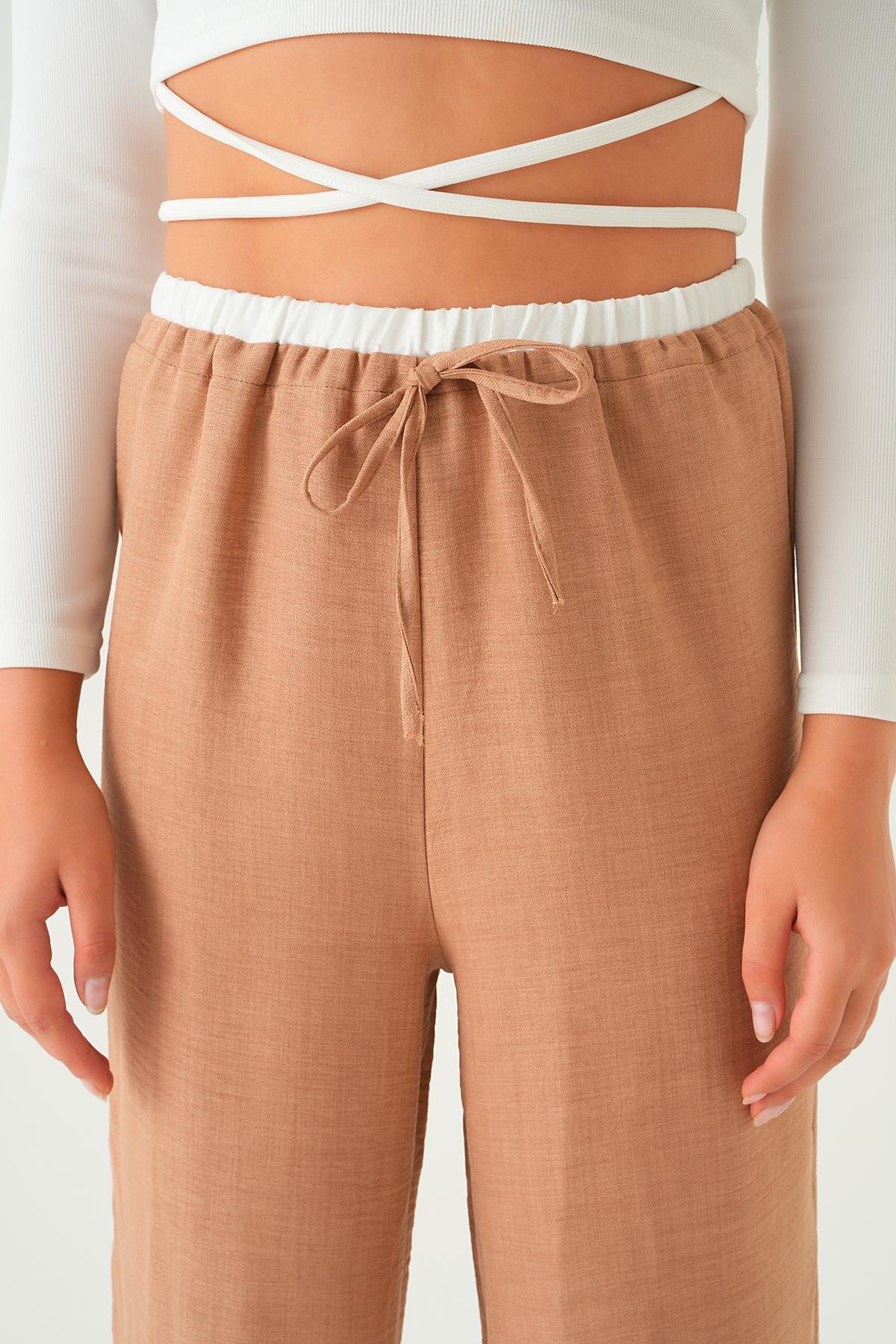 Vizon Bel Bağcık Detay Pantolon 4106A - 5