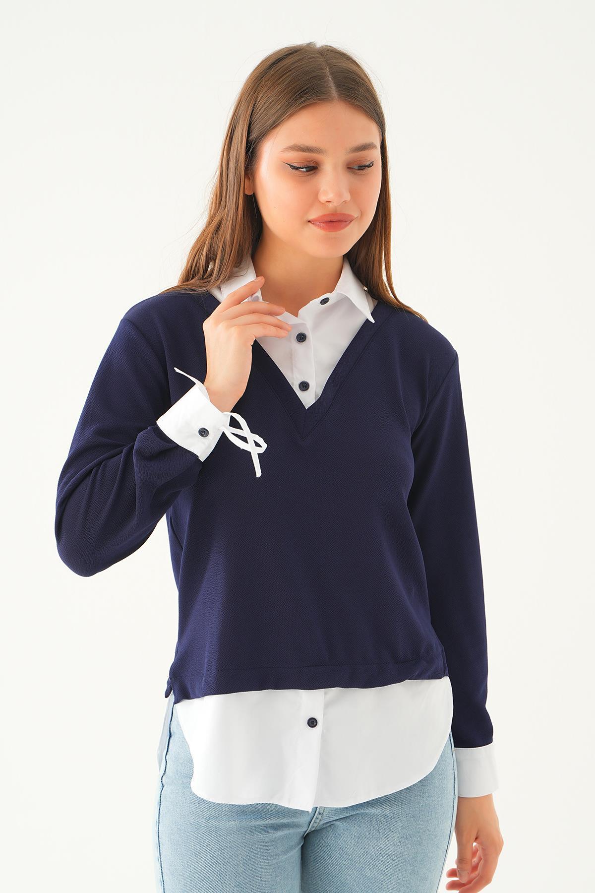 Laci Gömlekli Bluz 4120A - 2