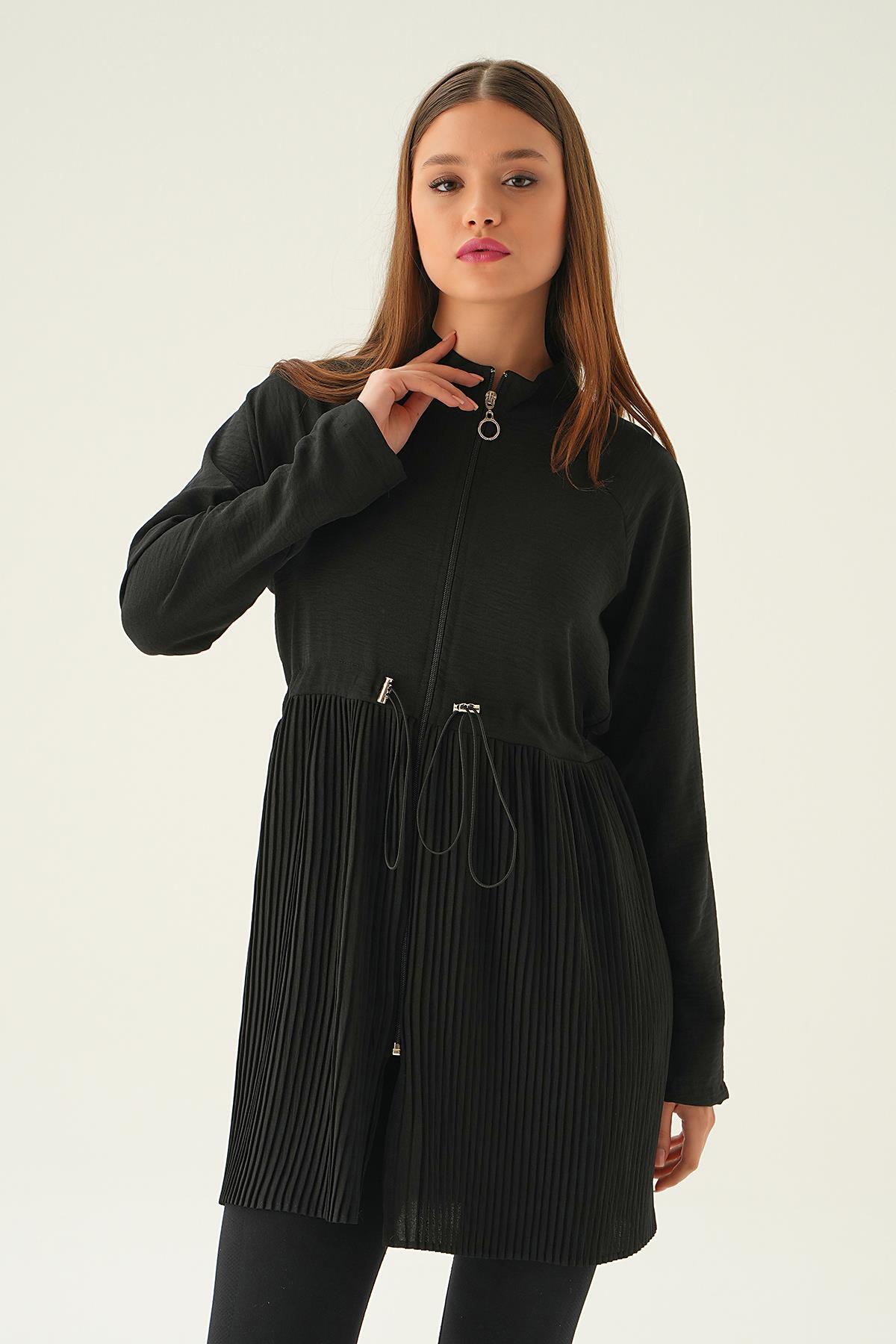 4128A Etek Pile Detay Kap Siyah - 1