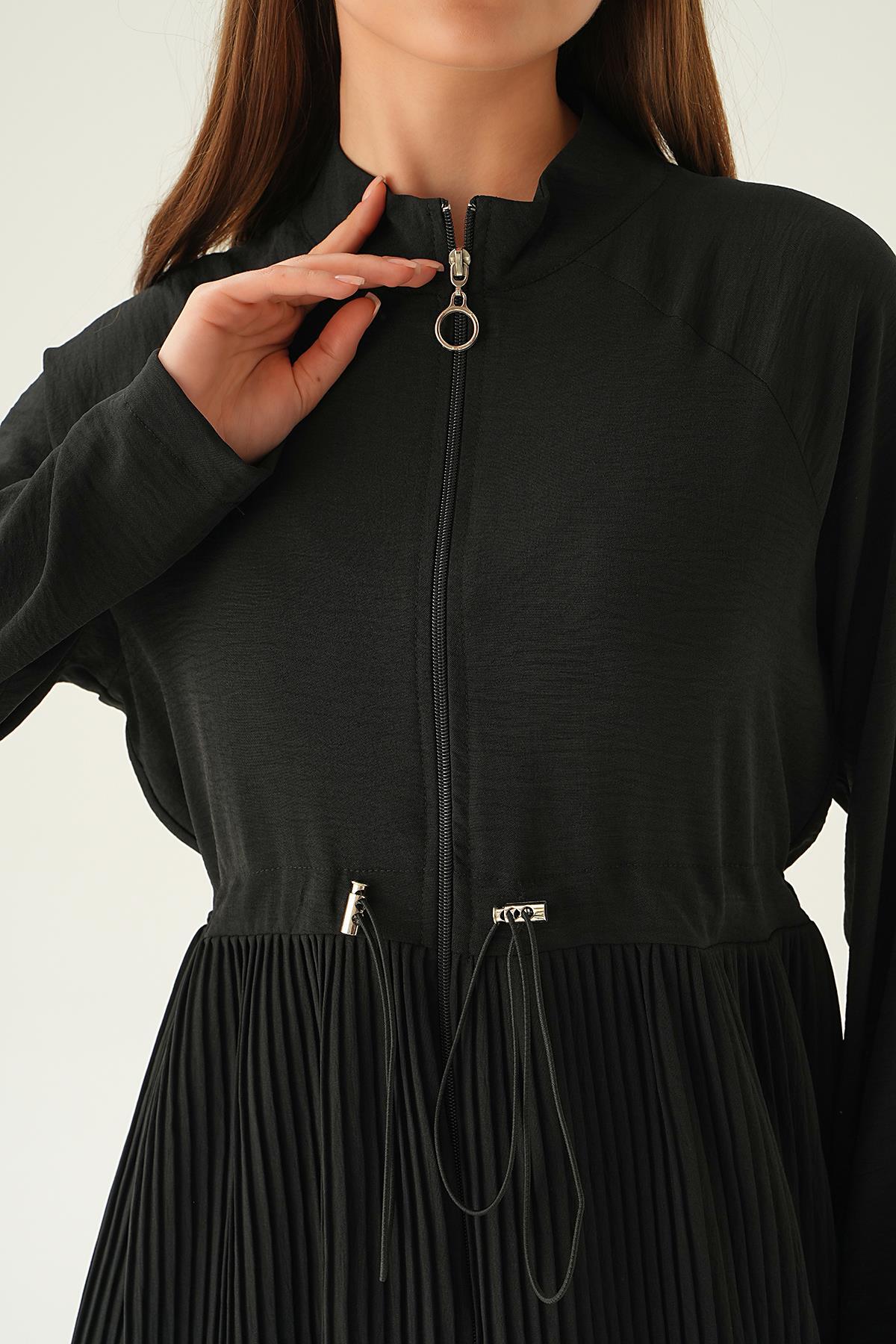 Siyah Etek Pile Detay Kap 4128A - 5