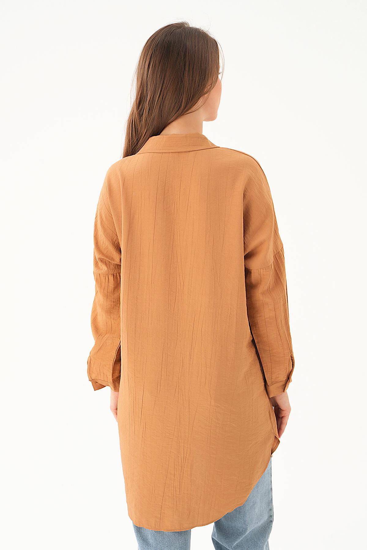 Bisküvi Fermuar Detay Tunik 4139A - 4