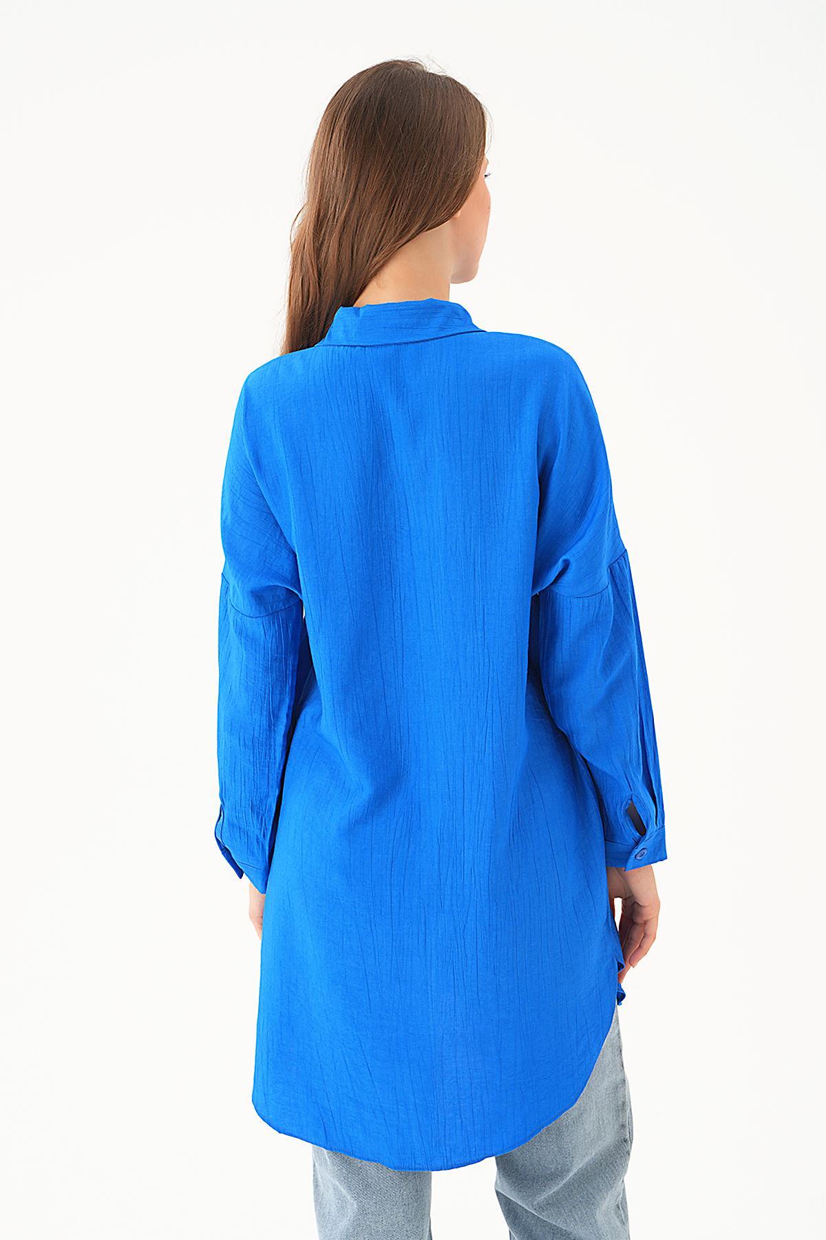 Saks Fermuar Detay Tunik 4139A - 5