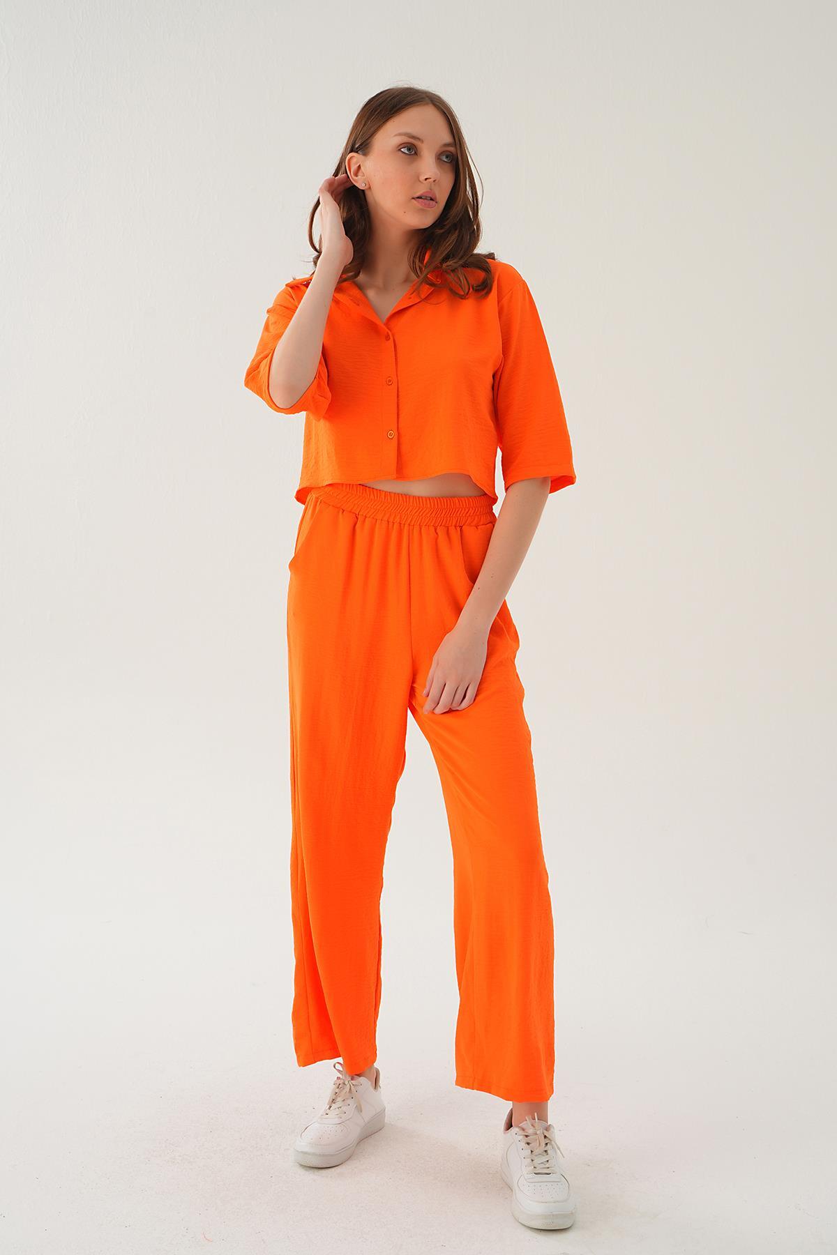 Orange Gömlek Detay Pantolon Takım 4161A - 3