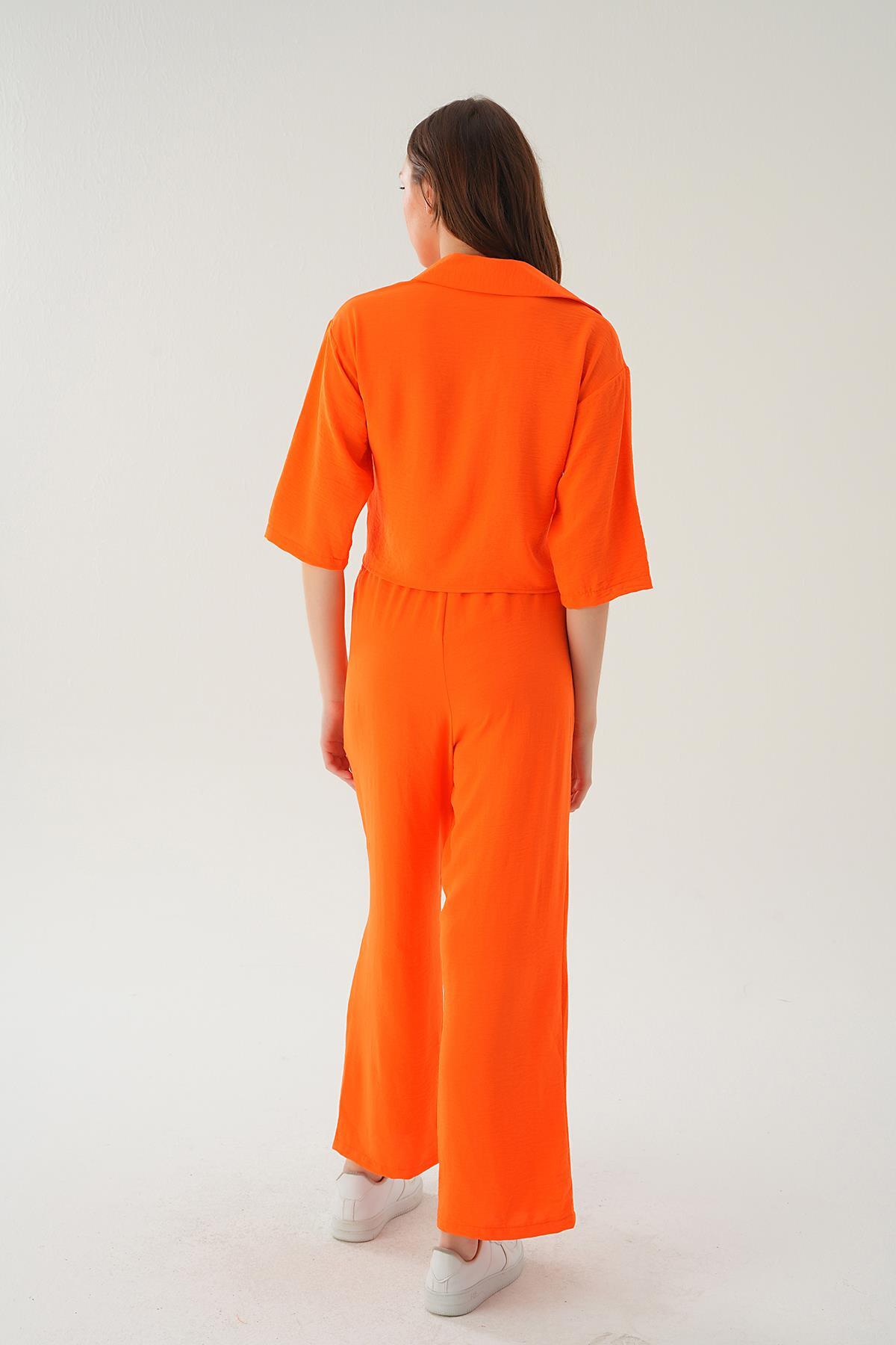 Orange Gömlek Detay Pantolon Takım 4161A - 5