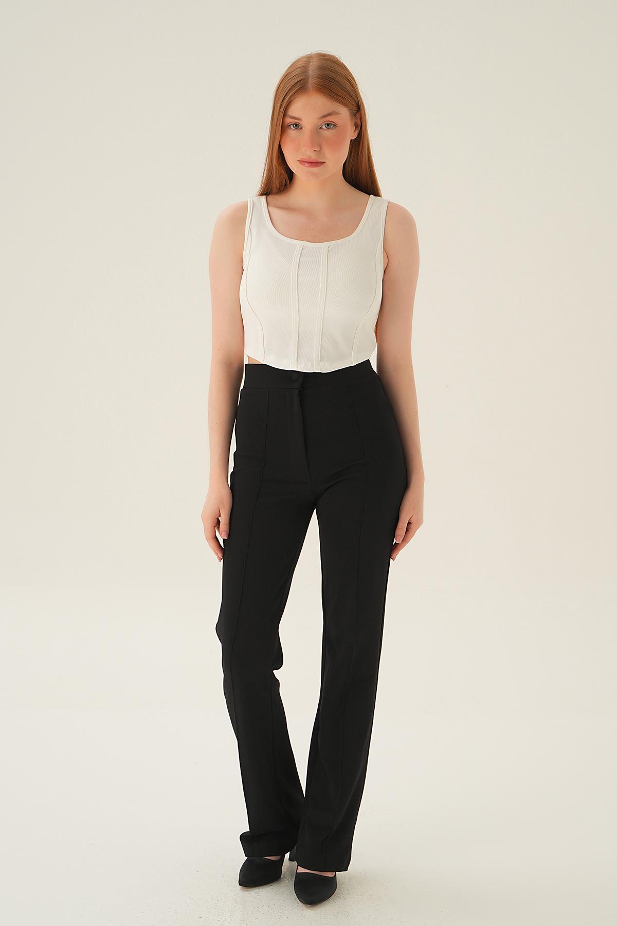 Ekru Çıma Detay Bluz 4168A - 5