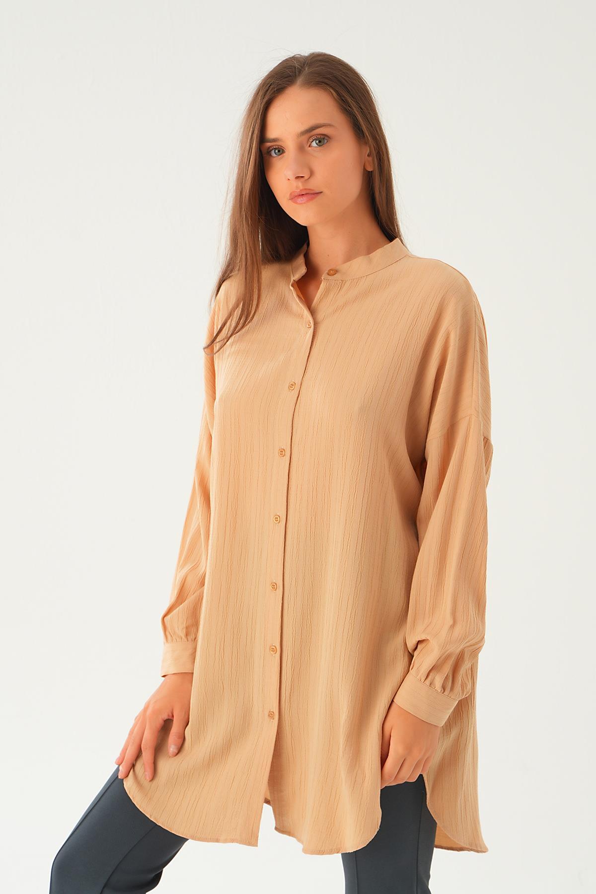 Bej Hakim Yaka Tunik 4172A 